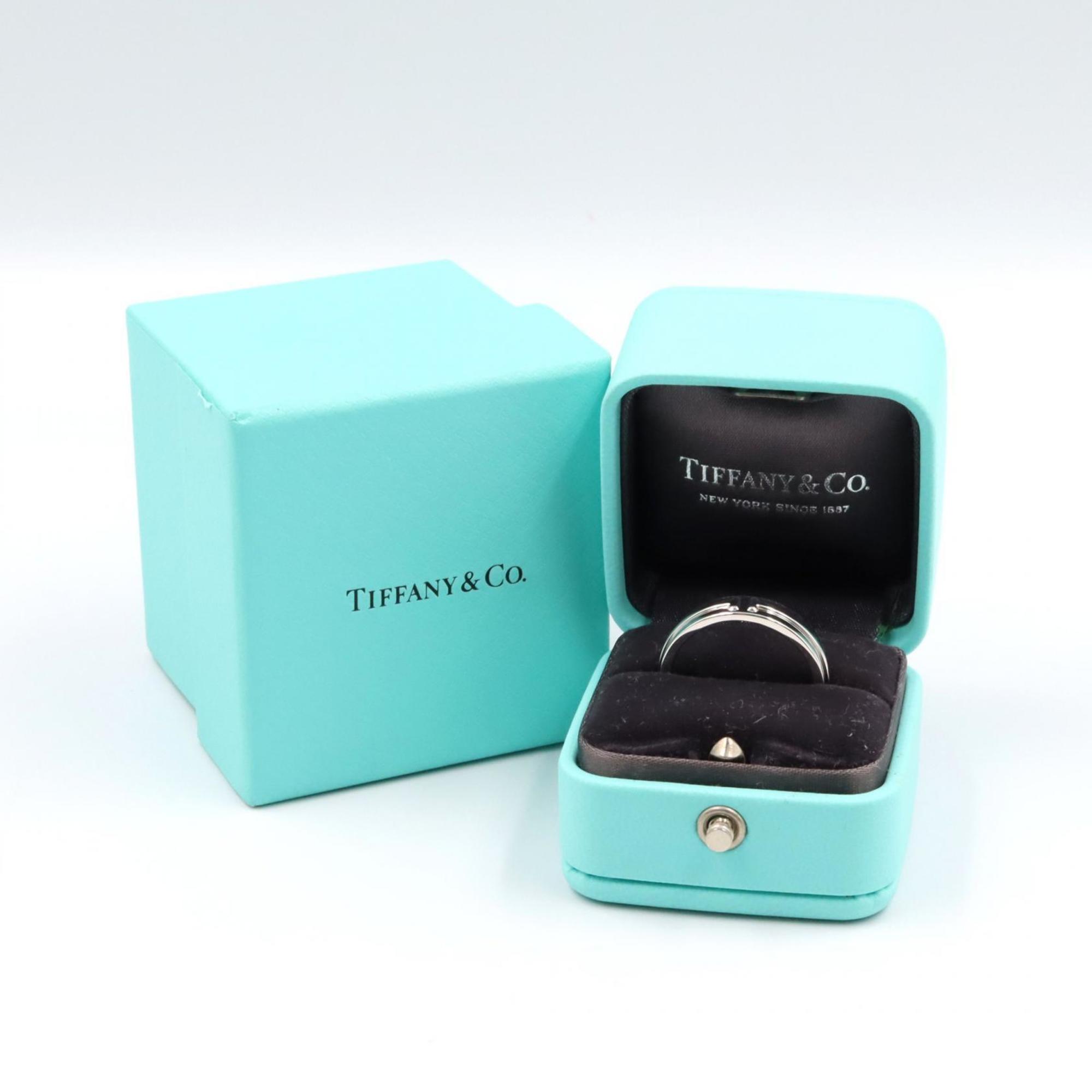 Tiffany Silver White Gold (18K) Band Ring (Pre-Owned)