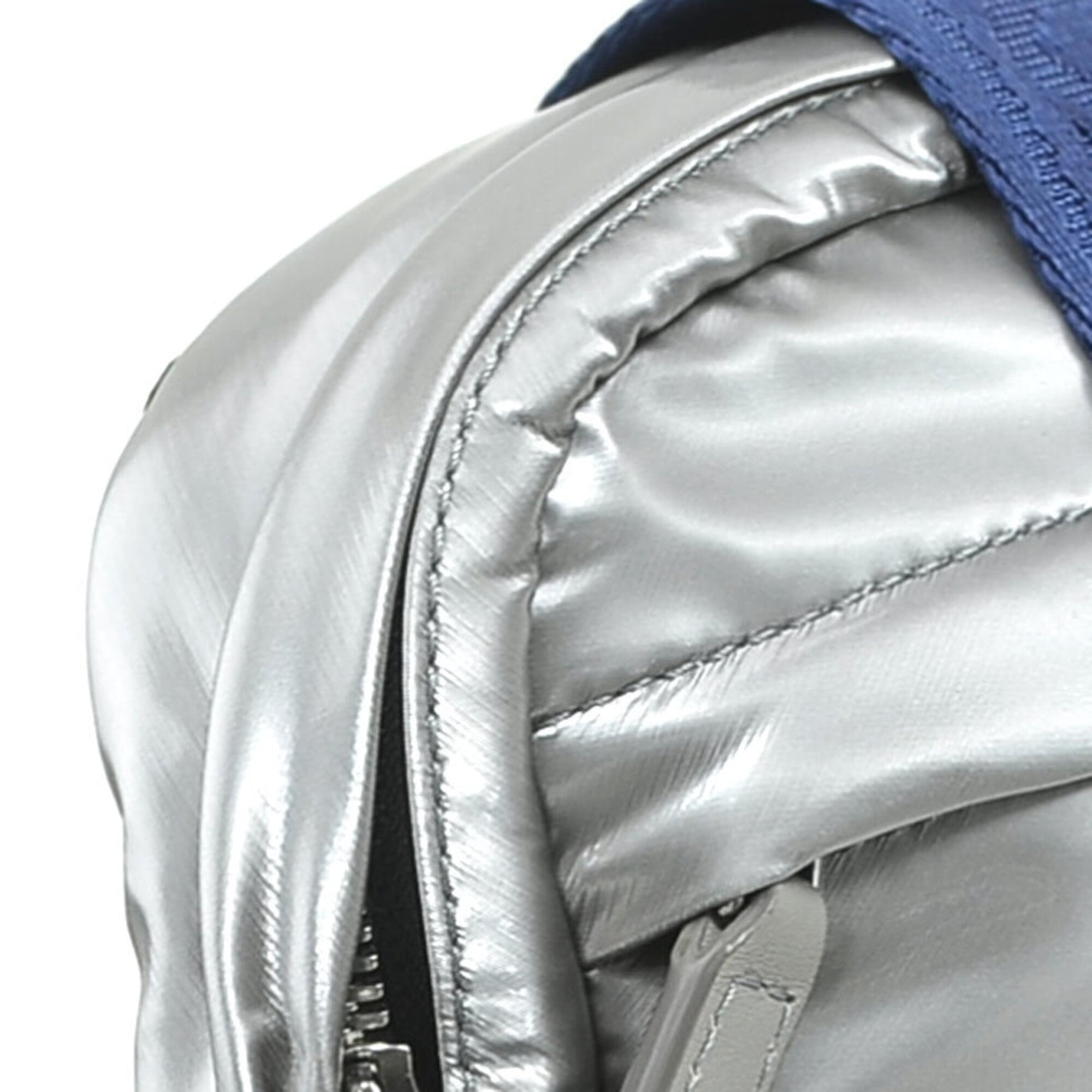 Mcm Blue Silver Pvc Shoulder Bag (Pre-Owned)