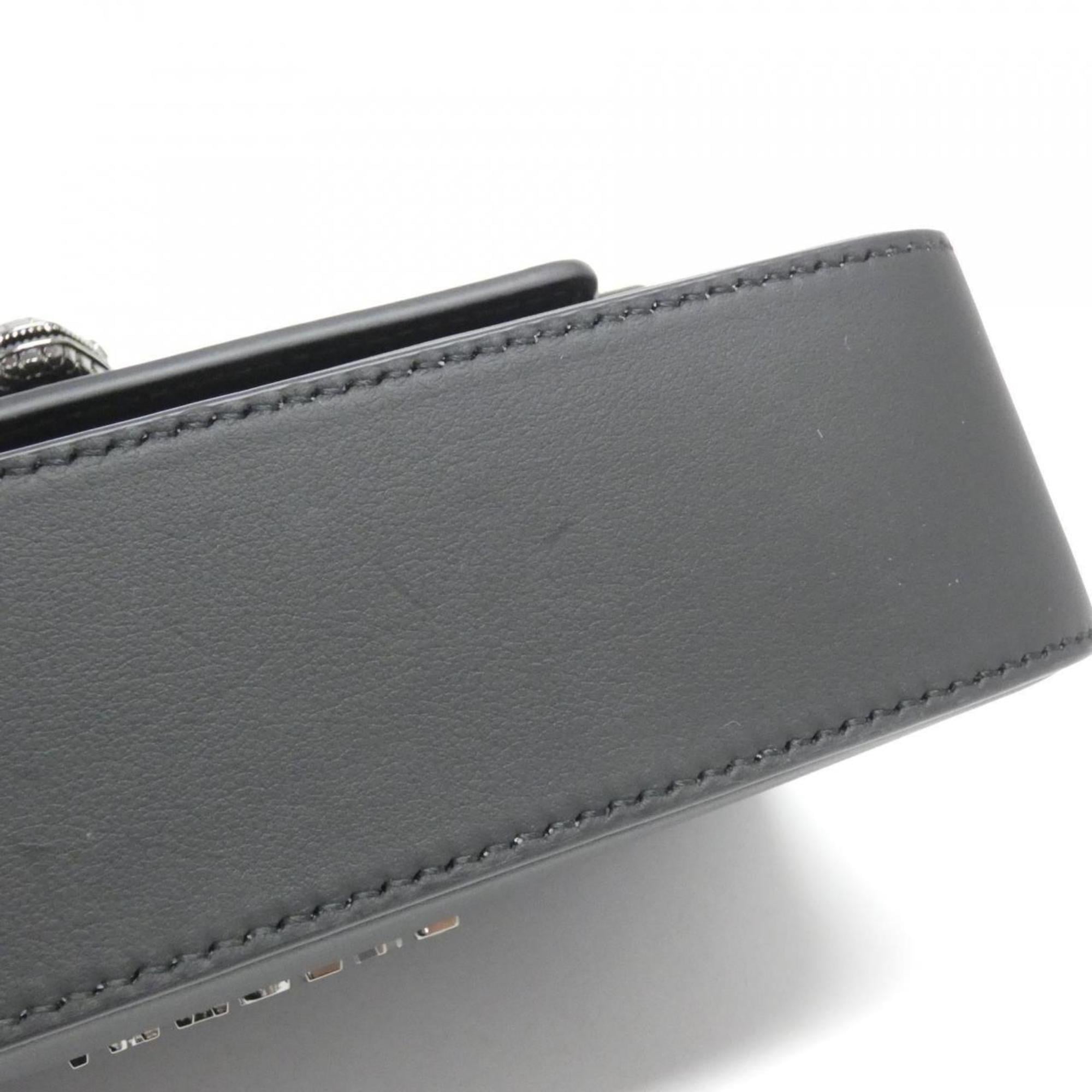 Bvlgari Black Leather Shoulder Bag (Pre-Owned)