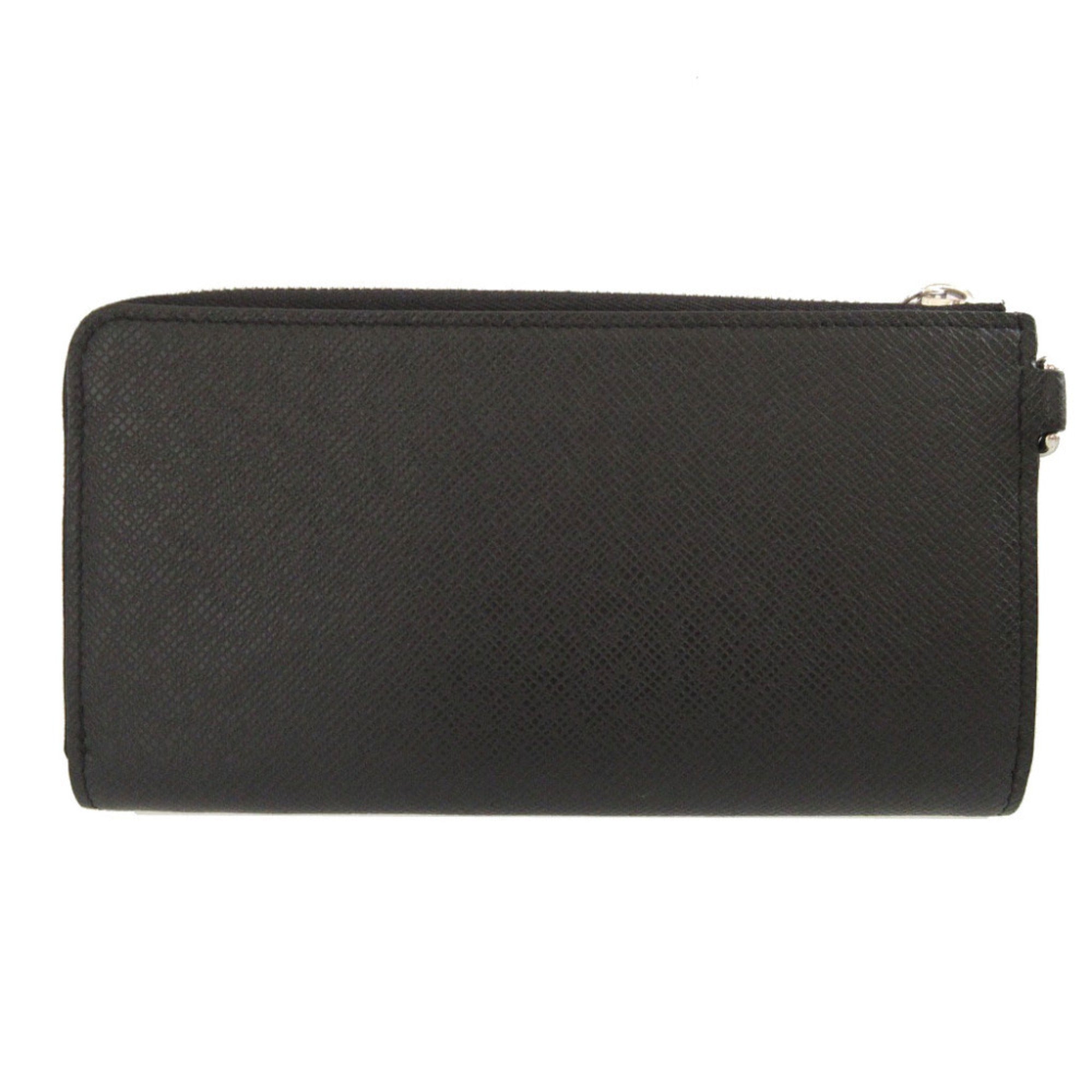 Louis Vuitton Black Taiga Leather Long Wallet (Bi-Fold) (Pre-Owned)