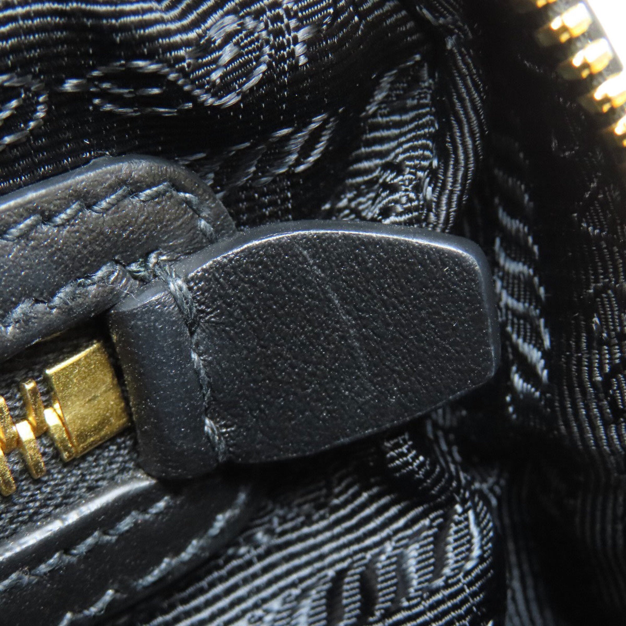 Prada Black Canvas Shoulder Bag (Pre-Owned)