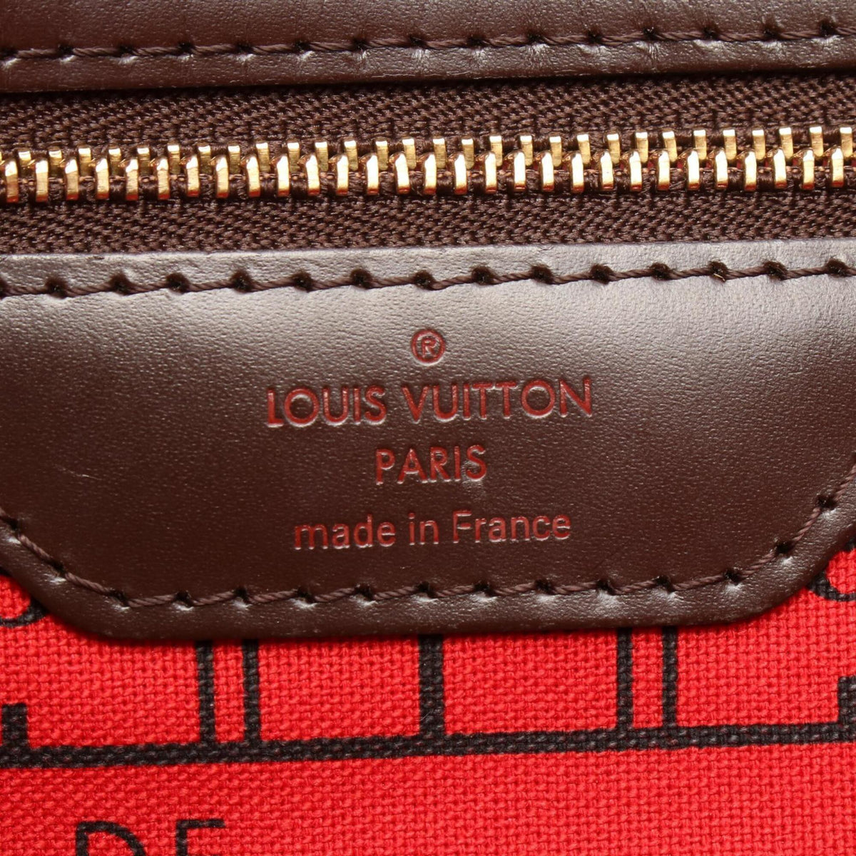 Louis Vuitton Brown Damier Canvas Coated Canvas Damier Canvas Leather Handbag Tote Bag (Pre-Owned)