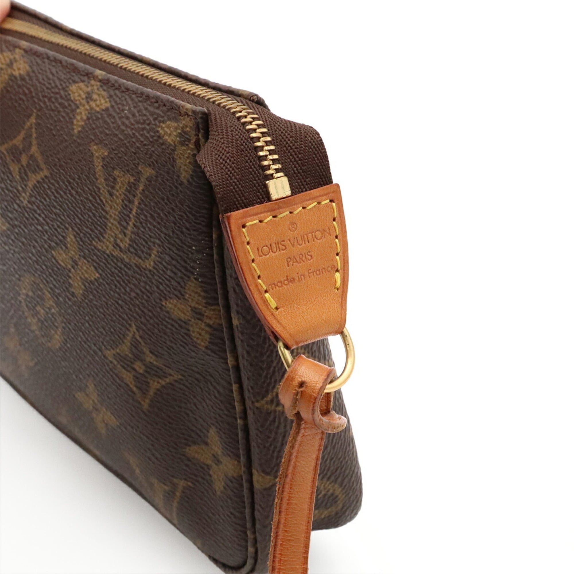Louis Vuitton Brown Monogram Handbag Pochette Pouch (Pre-Owned)