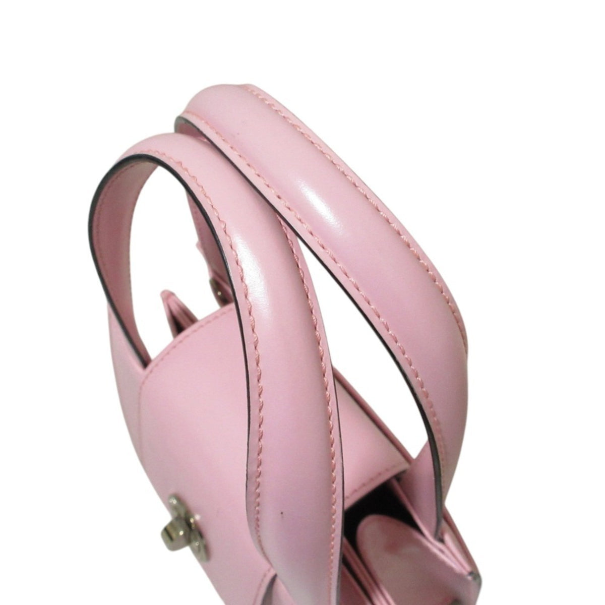 Bvlgari Pink Leather Handbag Shoulder Bag (Pre-Owned)
