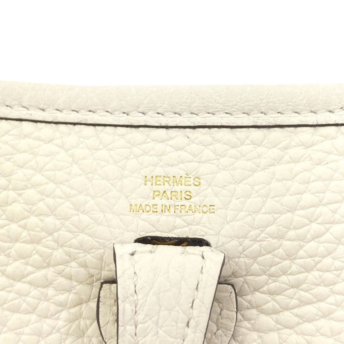Hermes White Leather Shoulder Bag (Pre-Owned)