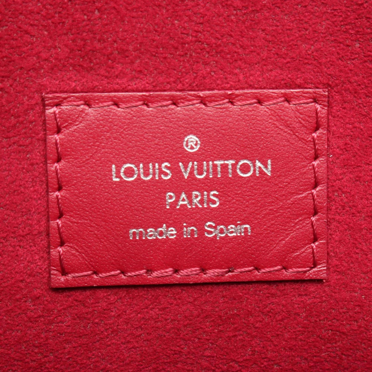 Louis Vuitton Pink Leather Handbag Pouch Tote Bag (Pre-Owned)