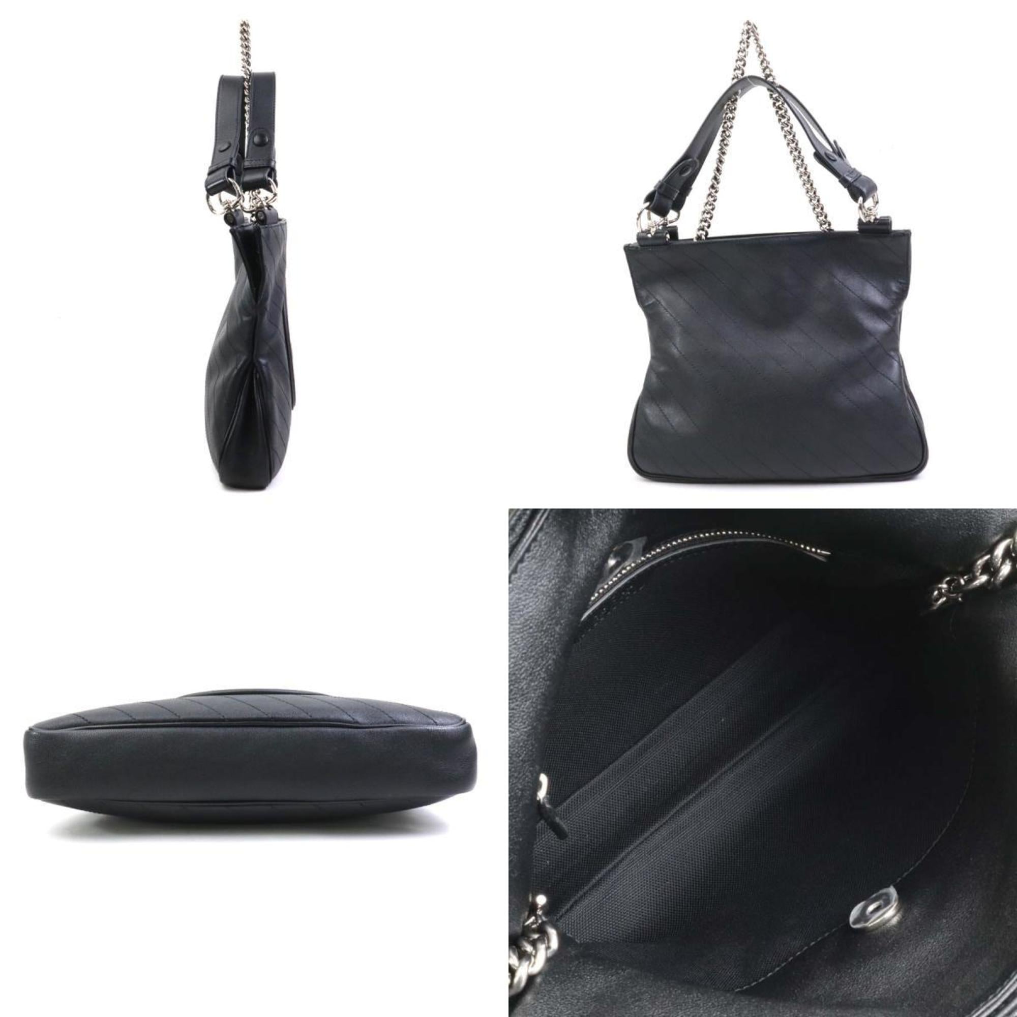 Gucci Black Leather Shoulder Bag (Pre-Owned)