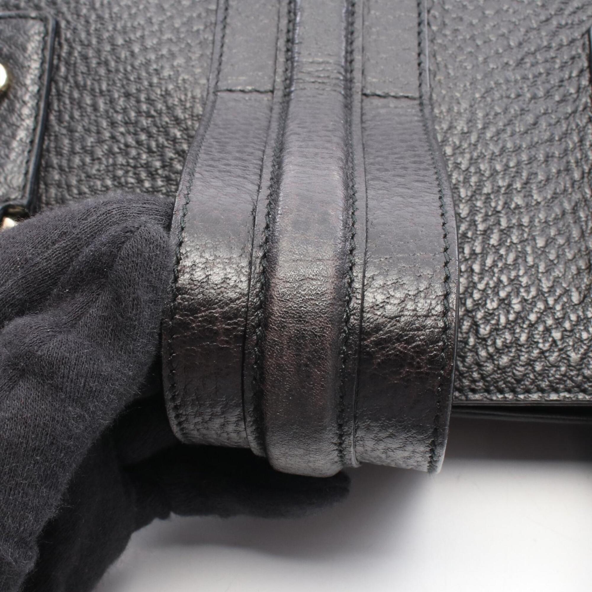 Gucci Black Leather Handbag (Pre-Owned)