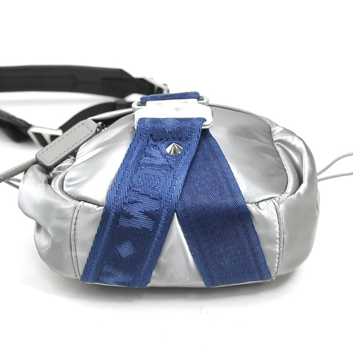 Mcm Blue Silver Pvc Shoulder Bag (Pre-Owned)