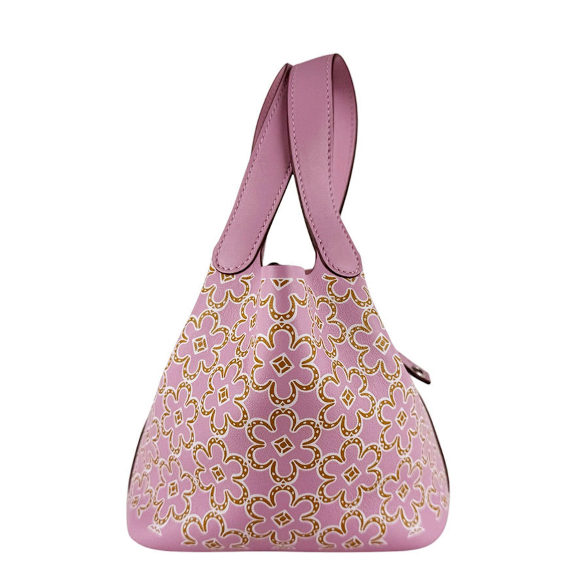 Hermes Pink Swift Leather Handbag (Pre-Owned)