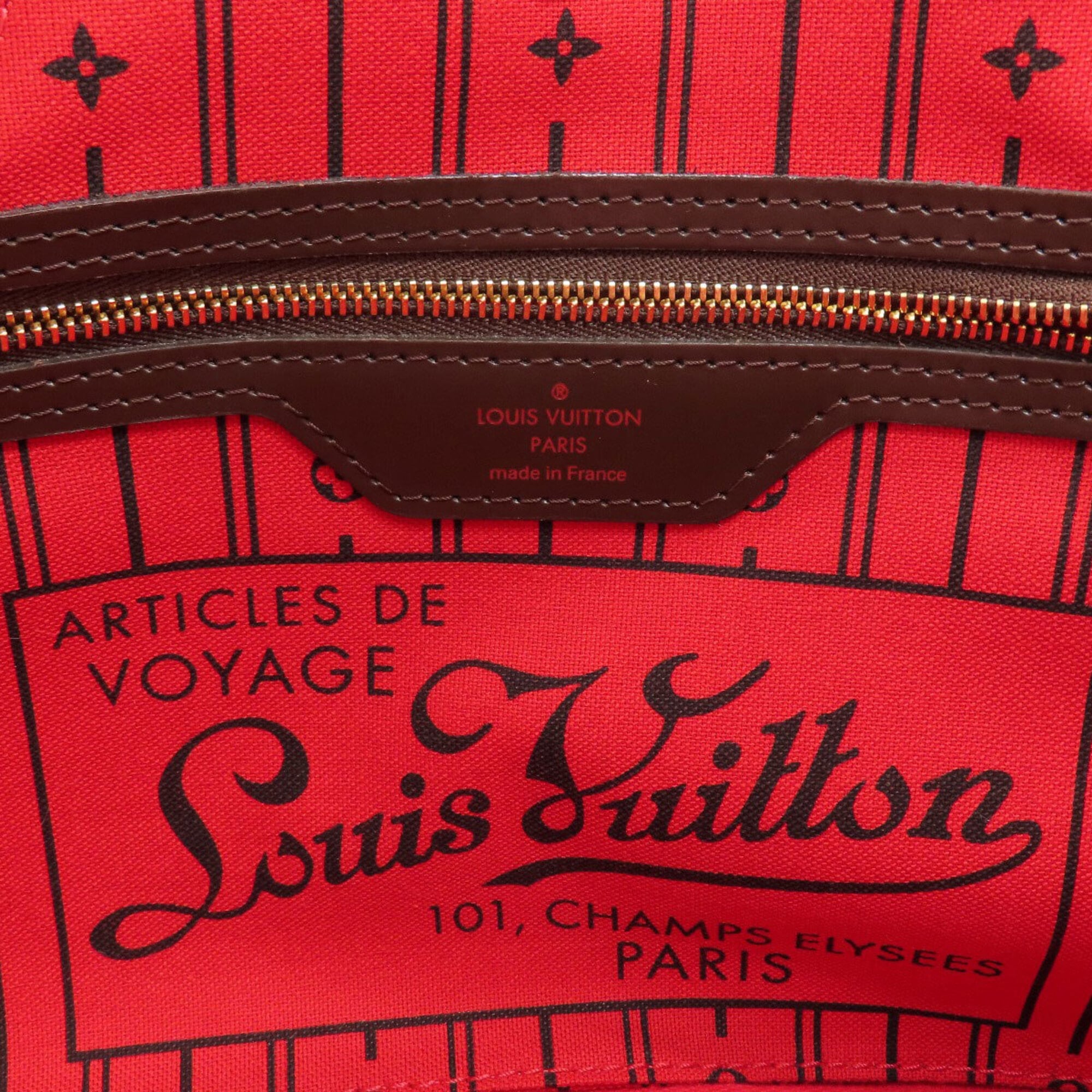 Louis Vuitton Damier Canvas Ebene Damier Canvas Tote Bag (Pre-Owned)