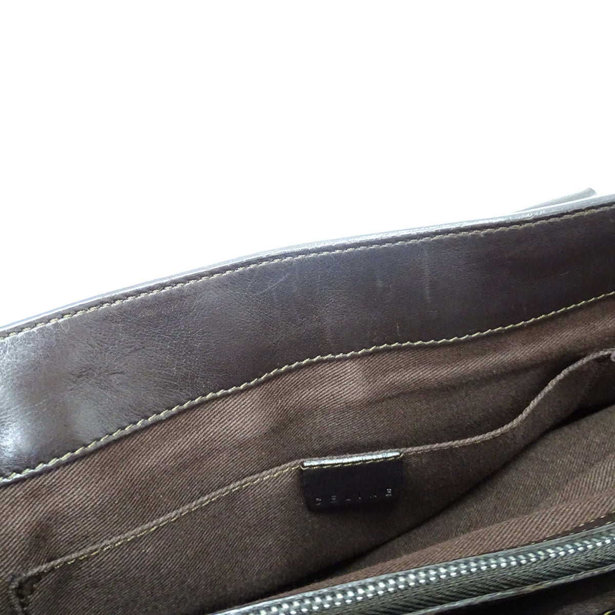 Celine Dark Brown Leather Handbag (Pre-Owned)