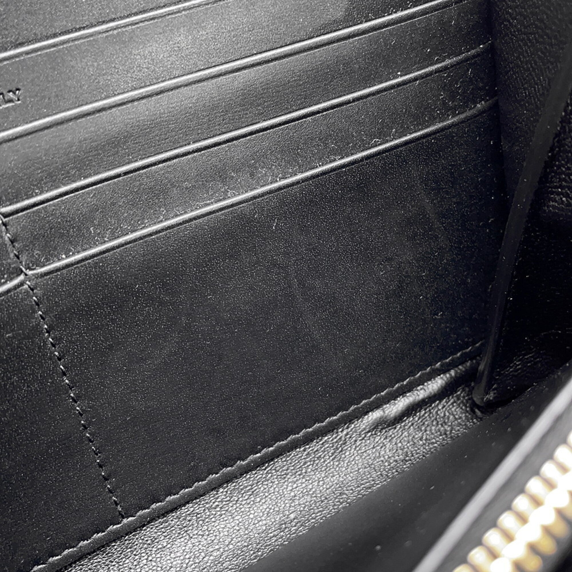 Yves Saint Laurent Black Leather Chain/Shoulder Wallet (Pre-Owned)