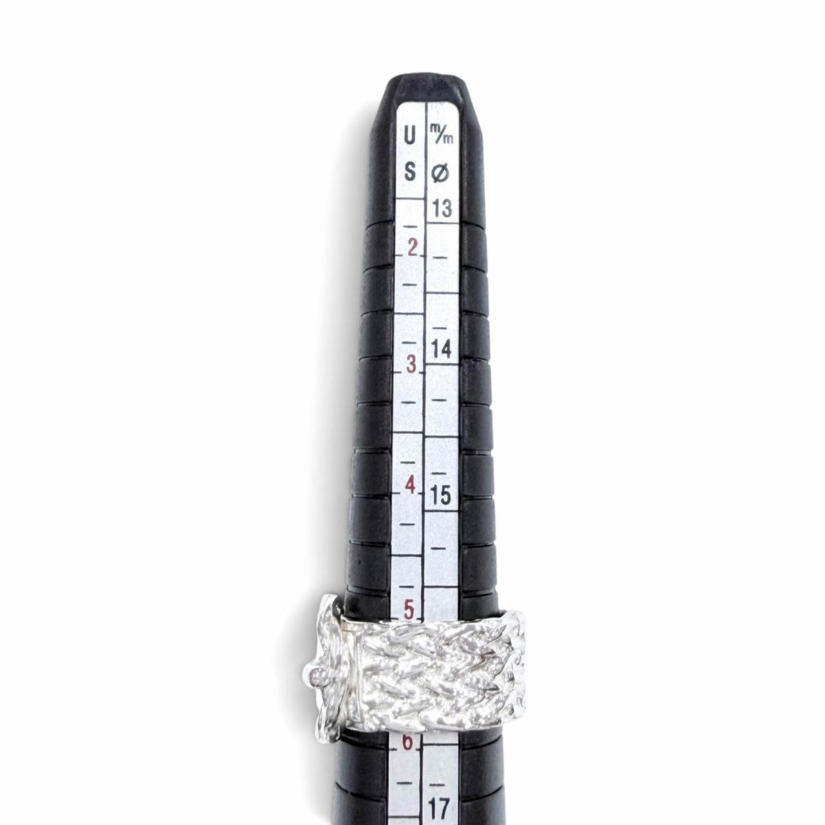 Hermes Silver Silver 925 Band Ring (Pre-Owned)