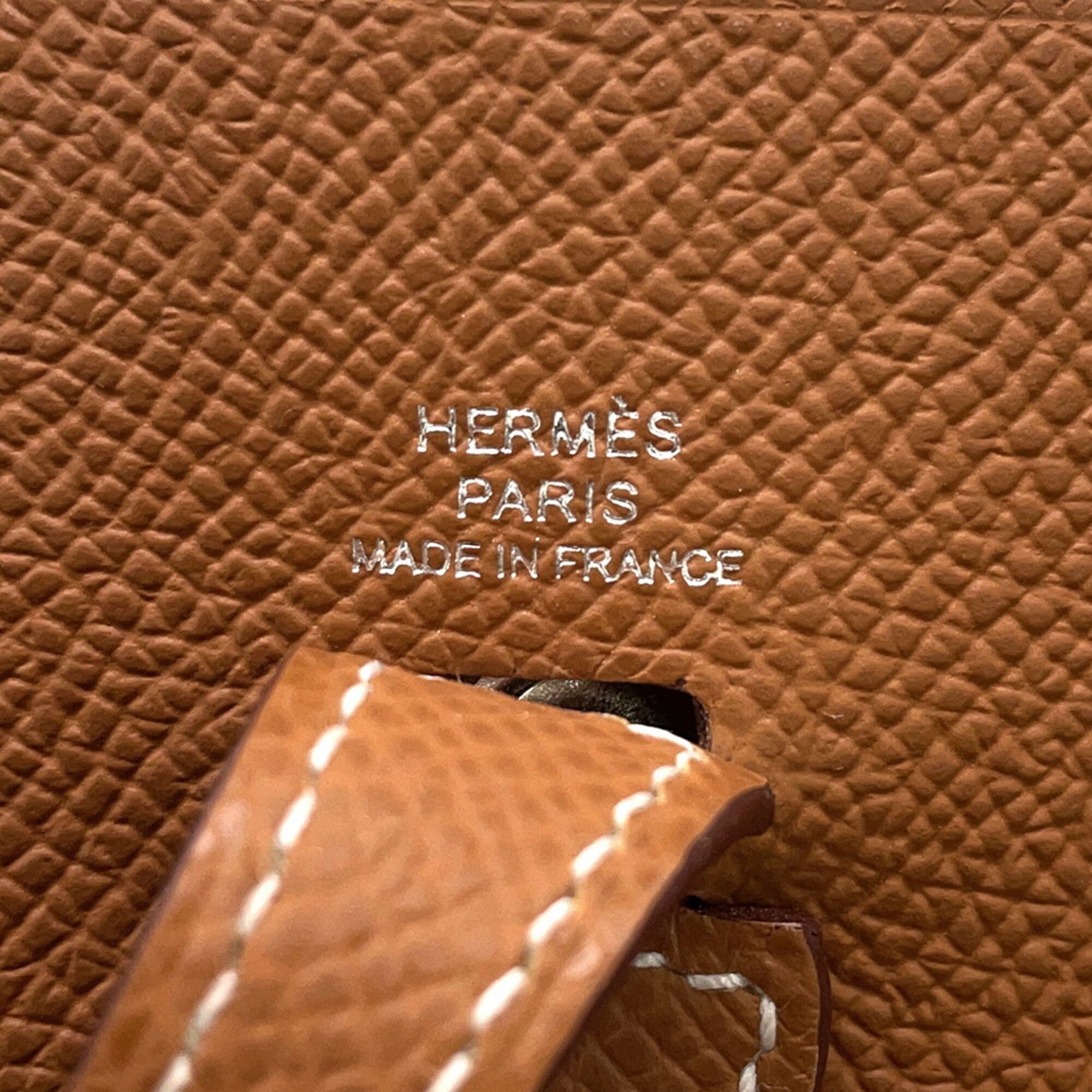 Hermes Sellier Gold Epsom Leather Handbag (Pre-Owned)