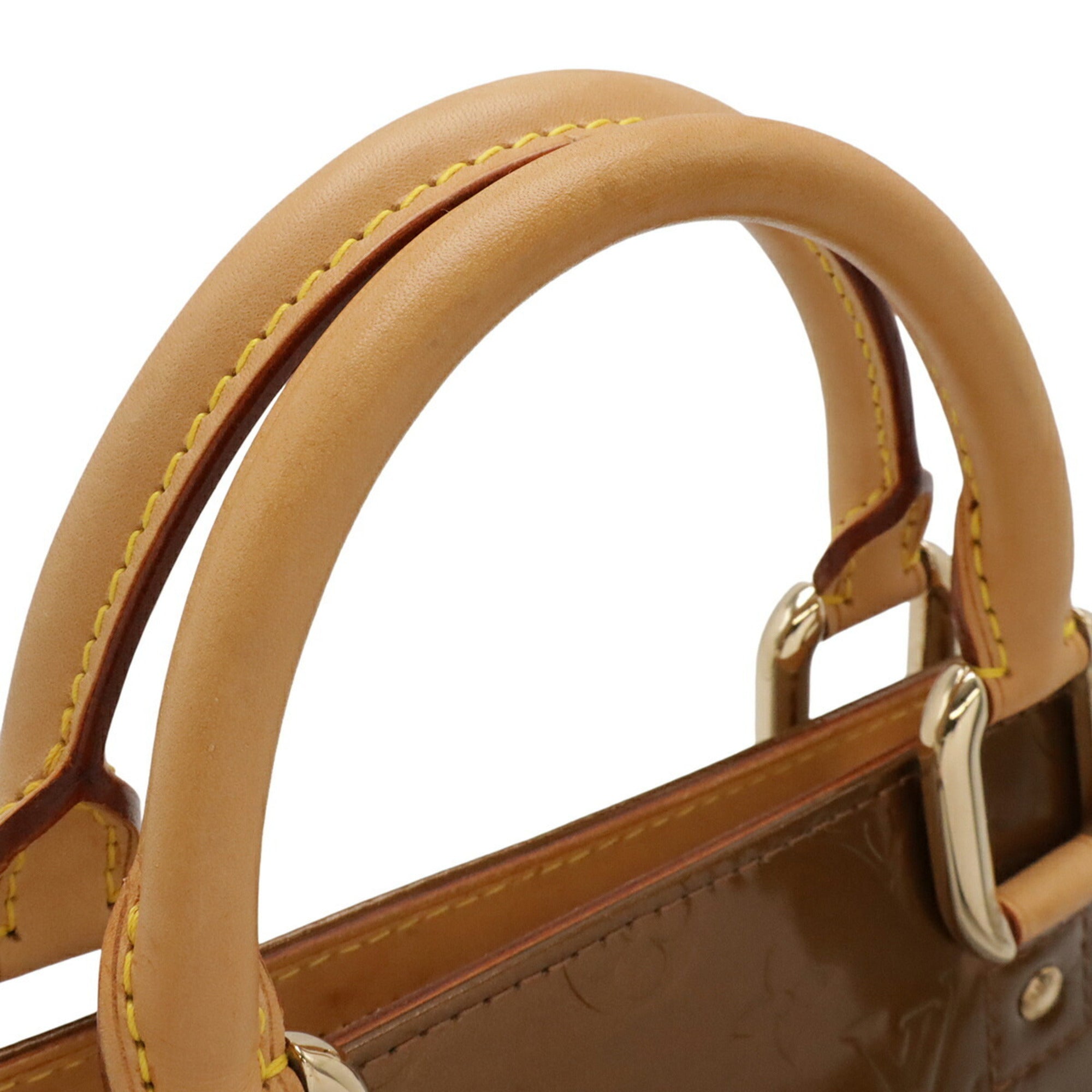 Louis Vuitton Bronze Leather Handbag (Pre-Owned)