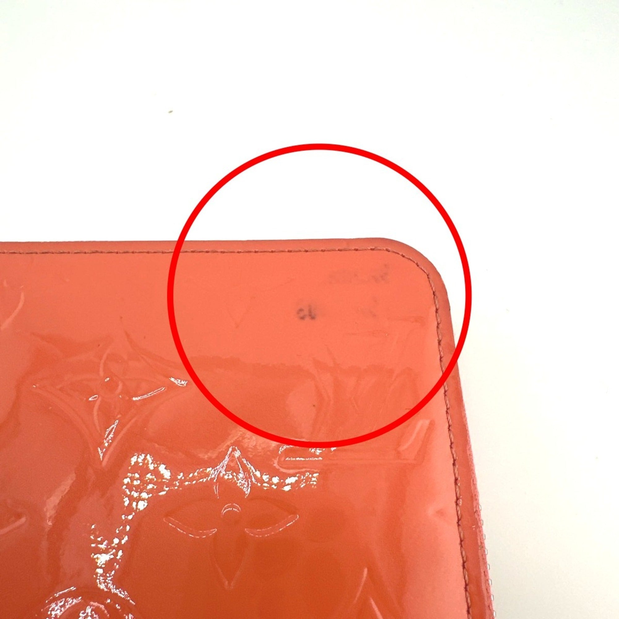 Louis Vuitton Monogram Vernis Rose Litchi Monogram Vernis Long Wallet (Bi-Fold) (Pre-Owned)