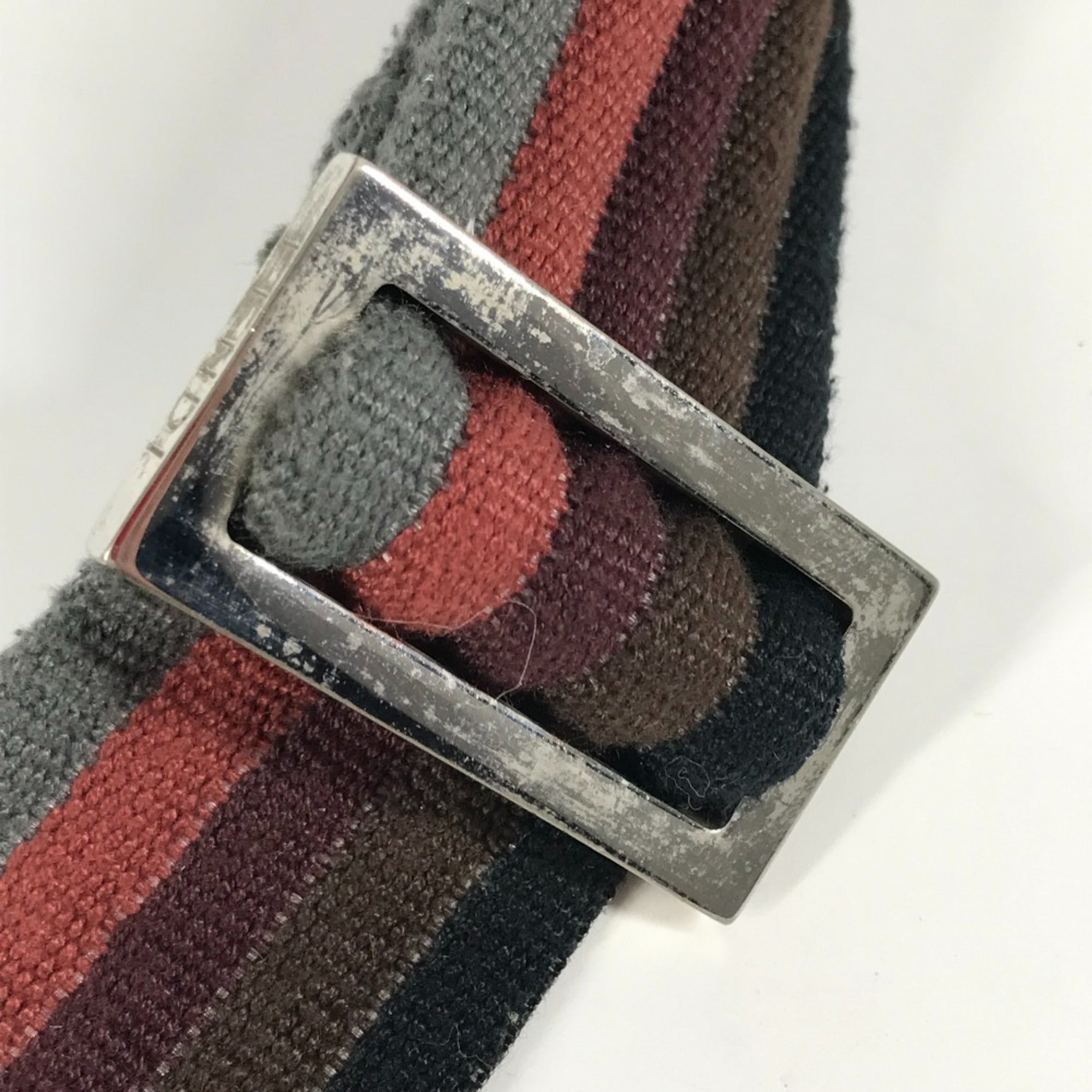 Fendi Black Leather Nylon Messenger Bag Shoulder Bag (Pre-Owned)