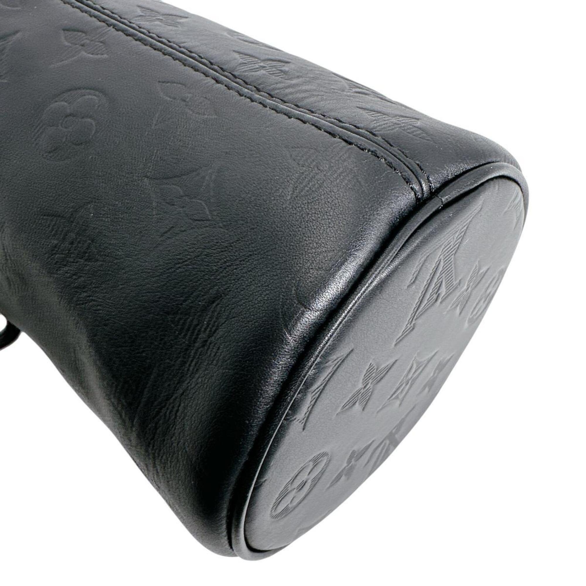 Louis Vuitton Black Leather Shoulder Bag (Pre-Owned)