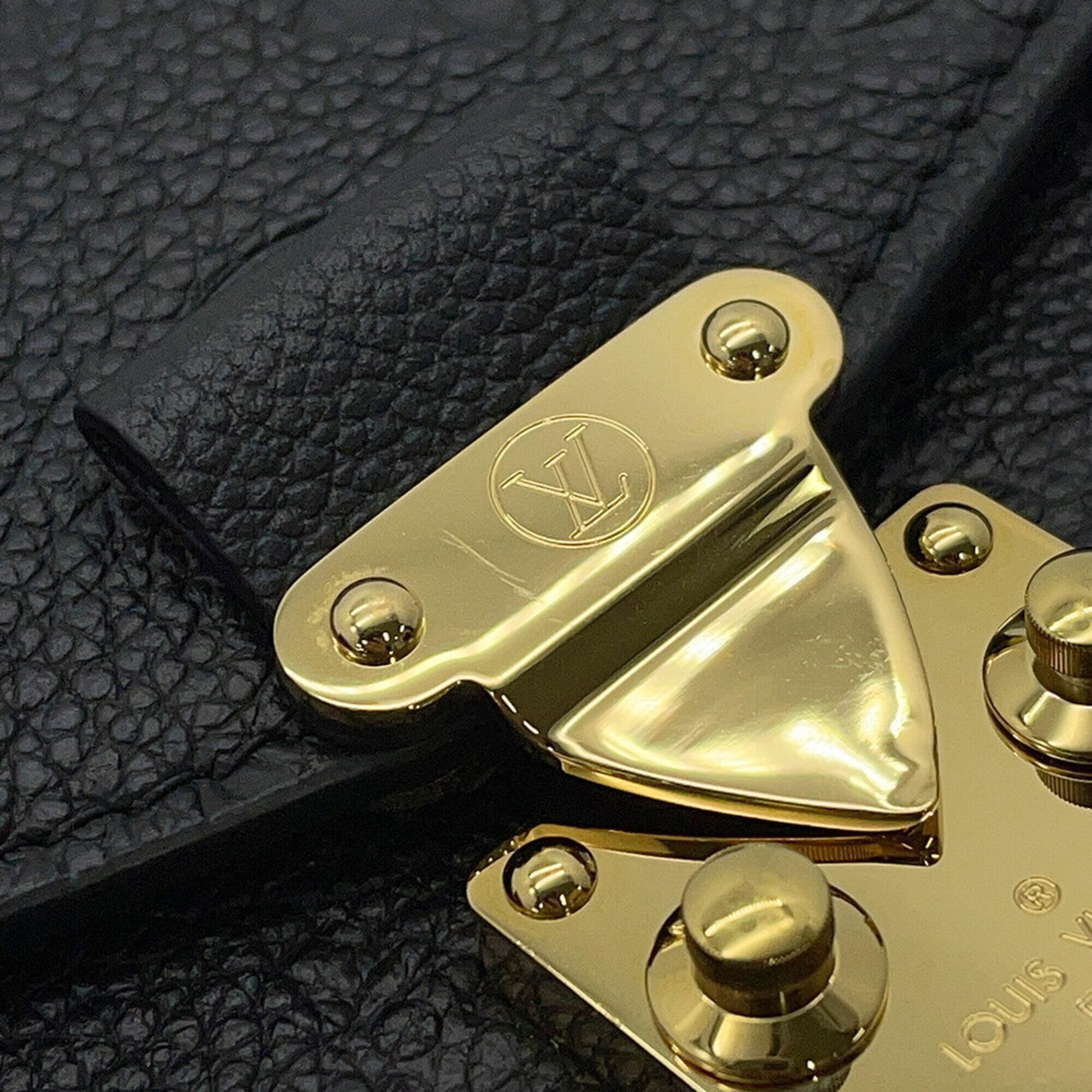 Louis Vuitton Monogram Empreinte Black Noir Monogram Empreinte Handbag Pochette Shoulder Bag (Pre-Owned)