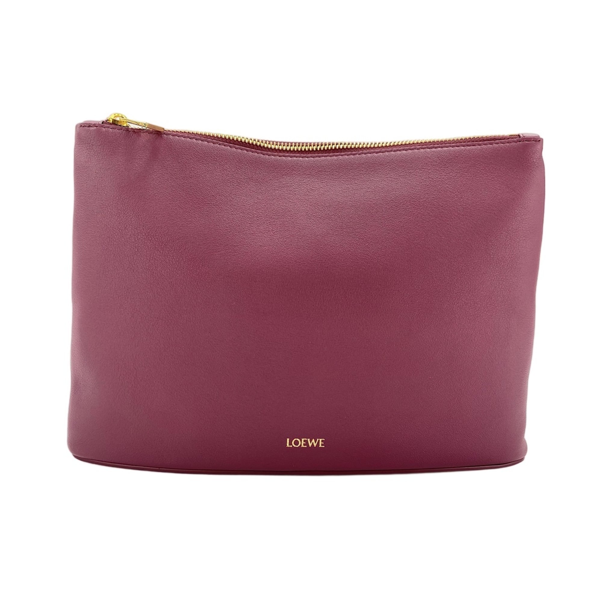 Loewe Wine Clutch Bag Pouch (Pre-Owned)