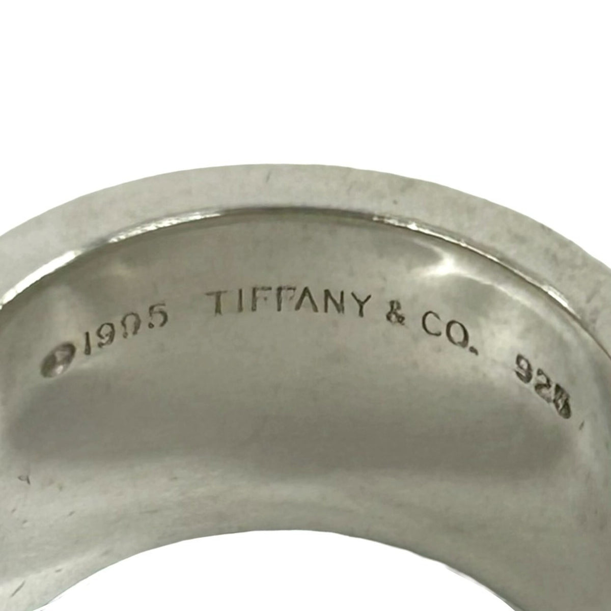 Tiffany Silver Silver 925 Band Ring (Pre-Owned)