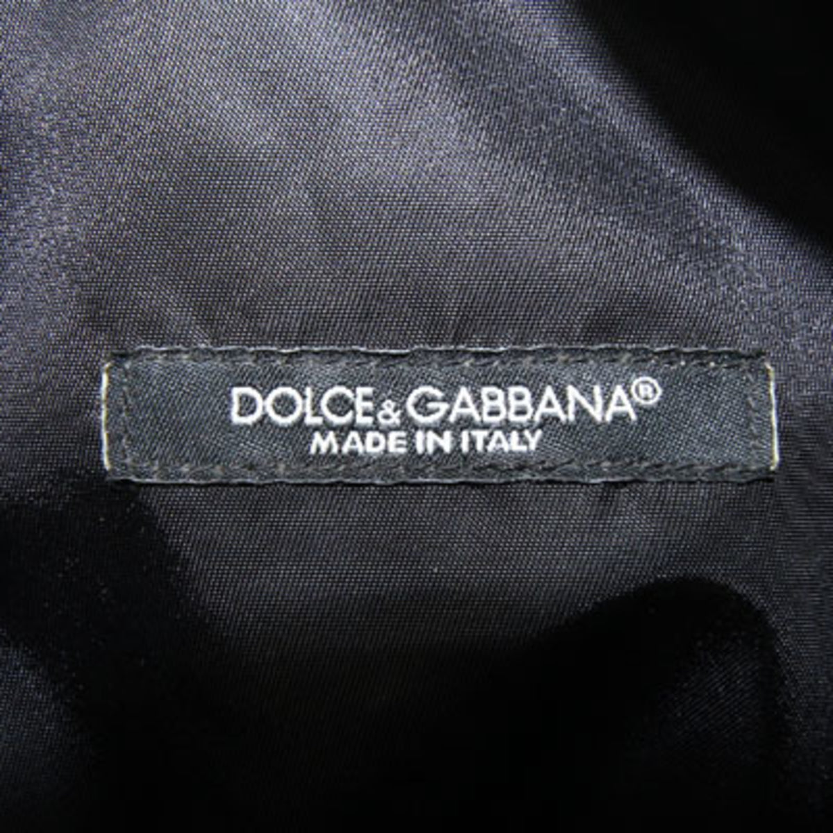 Dolce & Gabbana Black Nylon Leather Crossbody Bag Shoulder Bag (Pre-Owned)