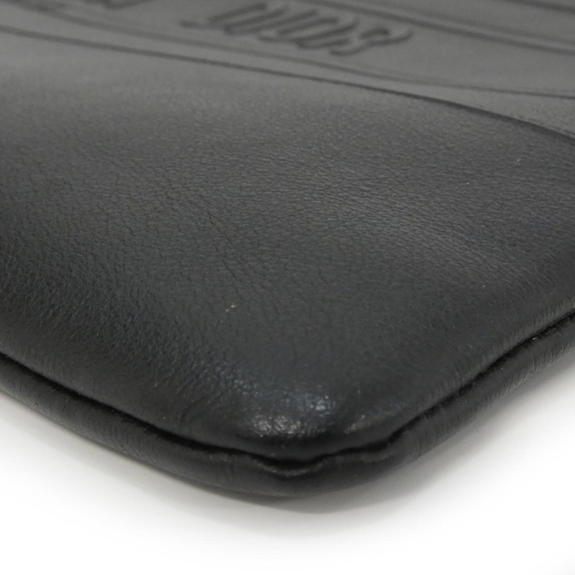 Christian Dior Black Leather Clutch Bag (Pre-Owned)