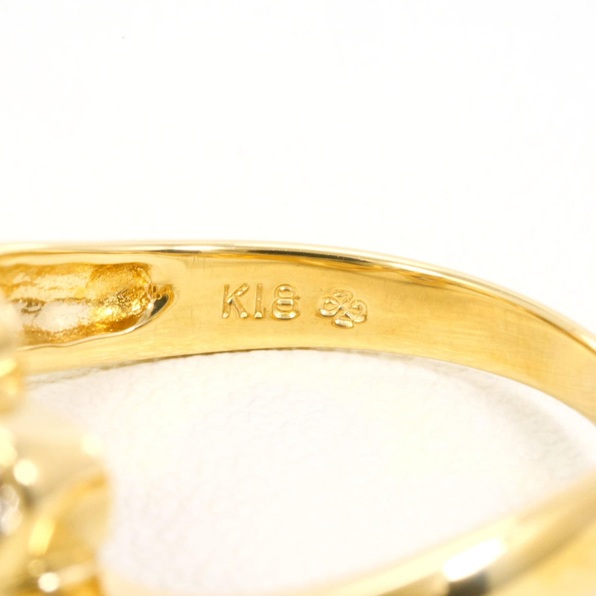 Unbranded Brown Yellow Gold Yellow Gold (18K) Band Ring (Pre-Owned)