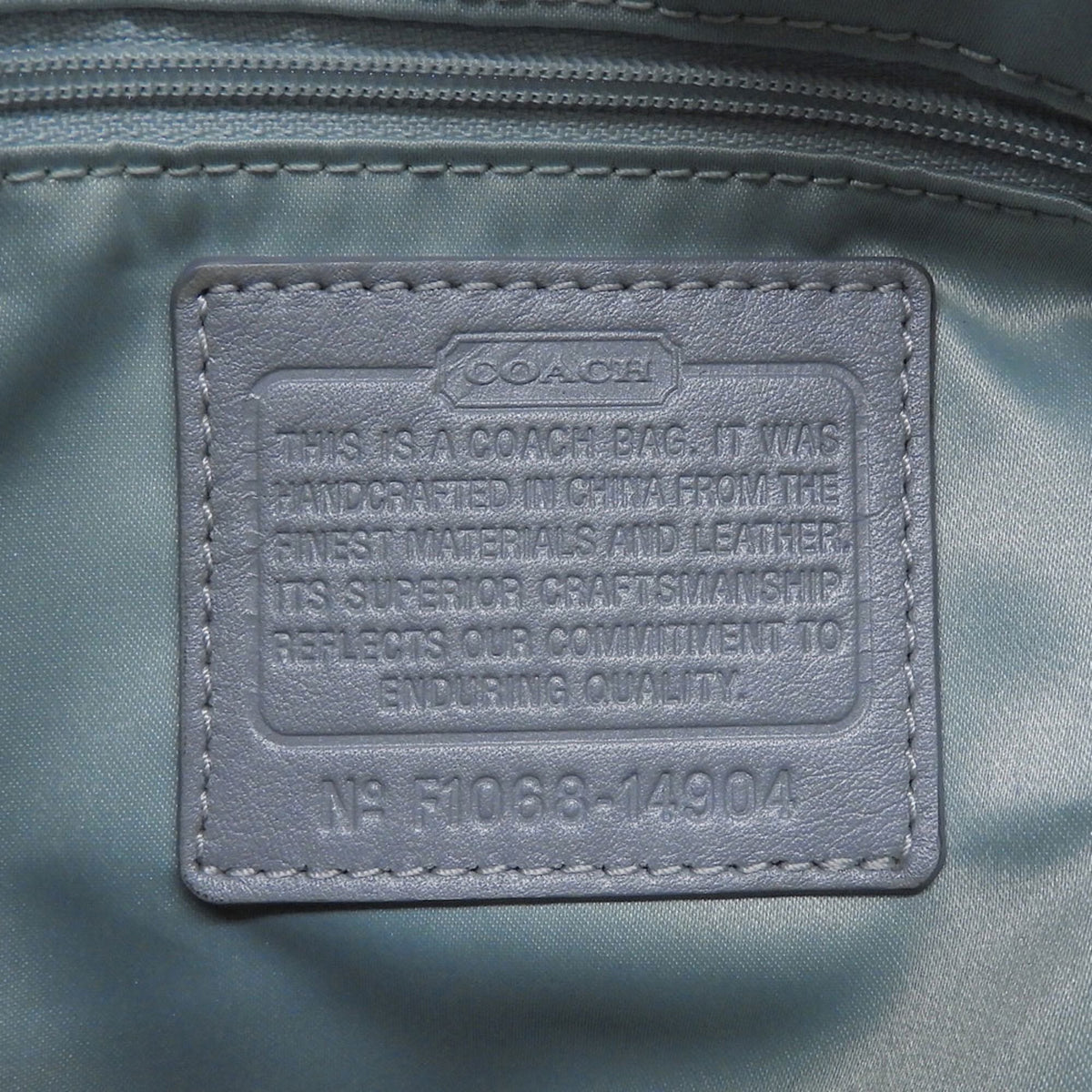 Coach Gray Canvas Shoulder Bag (Pre-Owned)