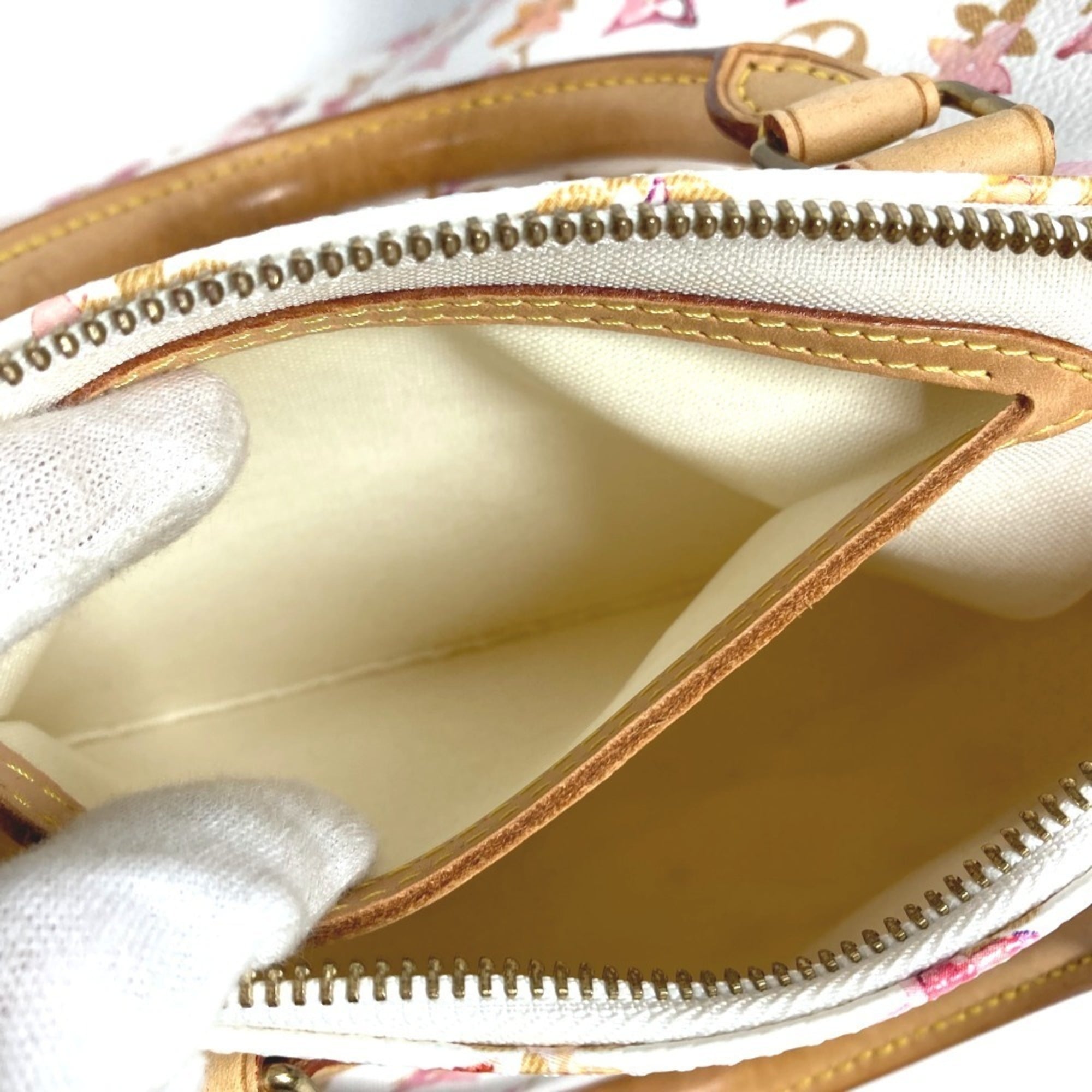 Louis Vuitton Multi-Color White Monogram Boston Bag Handbag (Pre-Owned)