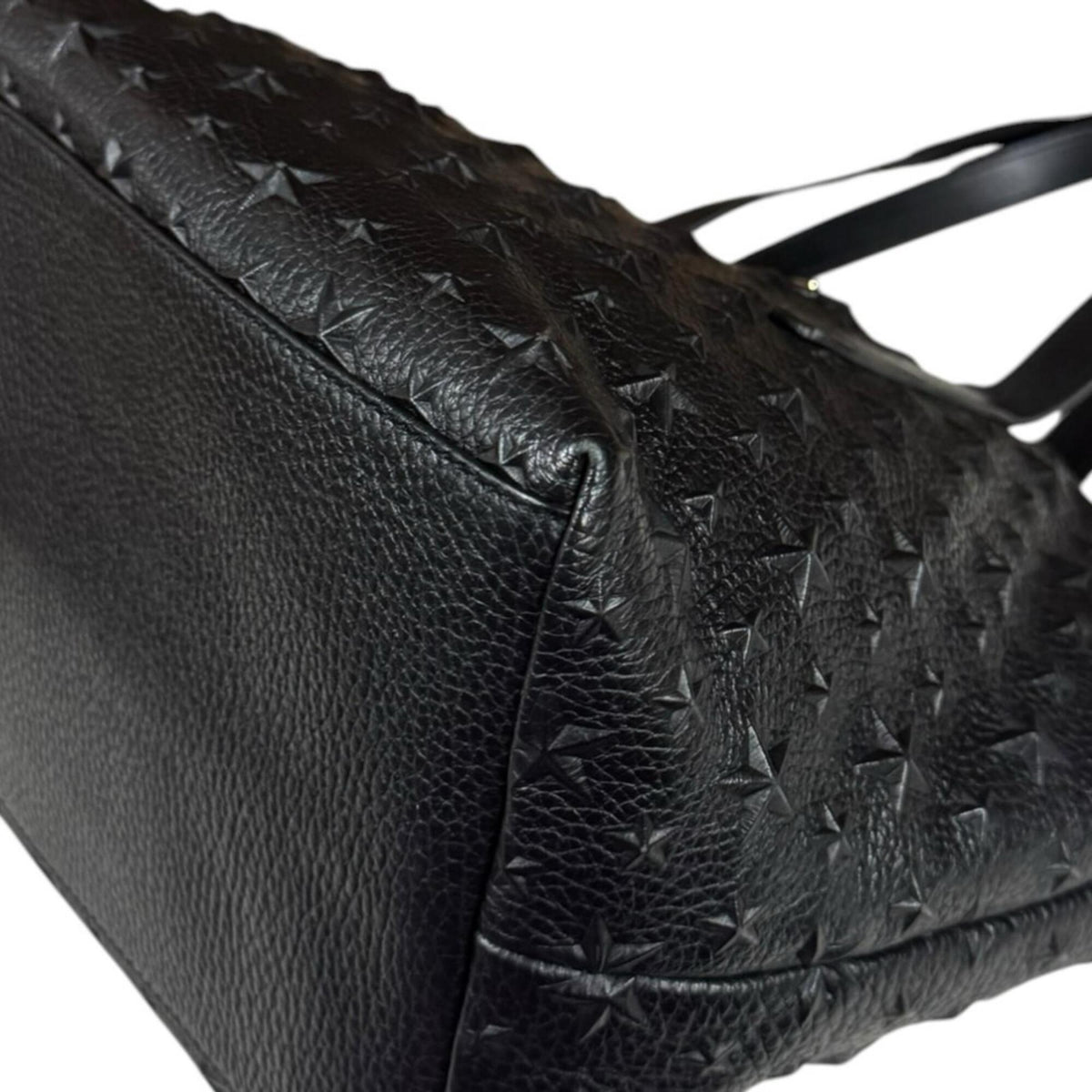Jimmy Choo Black Leather Tote Bag (Pre-Owned)