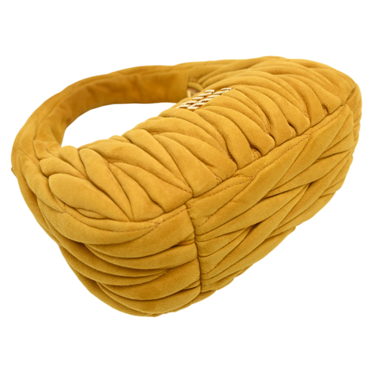 Miu Miu Yellow Suede Handbag (Pre-Owned)