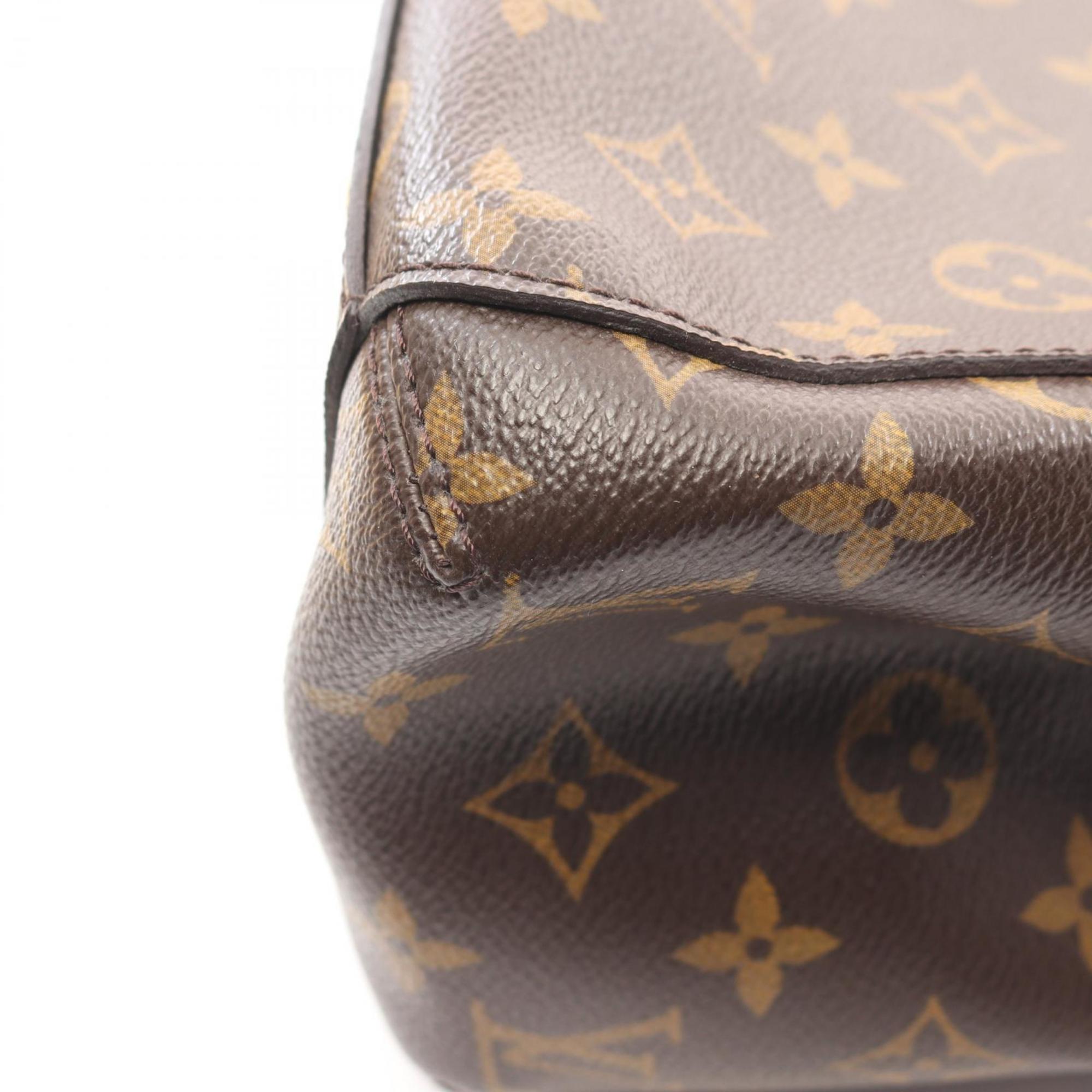 Louis Vuitton Brown Coated Canvas Pvc Monogram Leather Handbag (Pre-Owned)