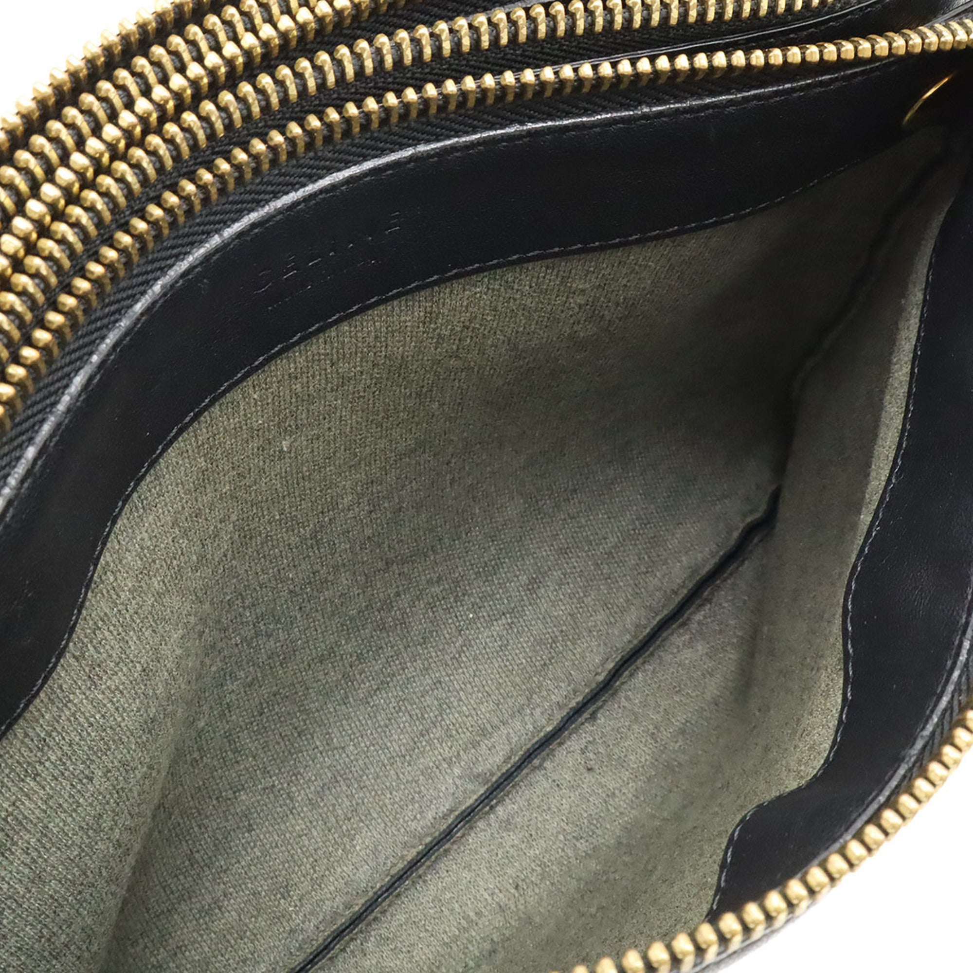 Celine Black Leather Pochette Pouch Shoulder Bag (Pre-Owned)