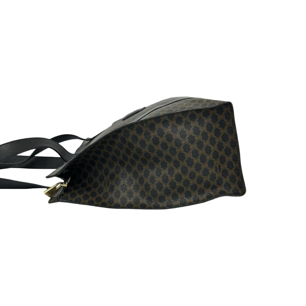 Celine Black Brown Pvc Leather Handbag Tote Bag (Pre-Owned)