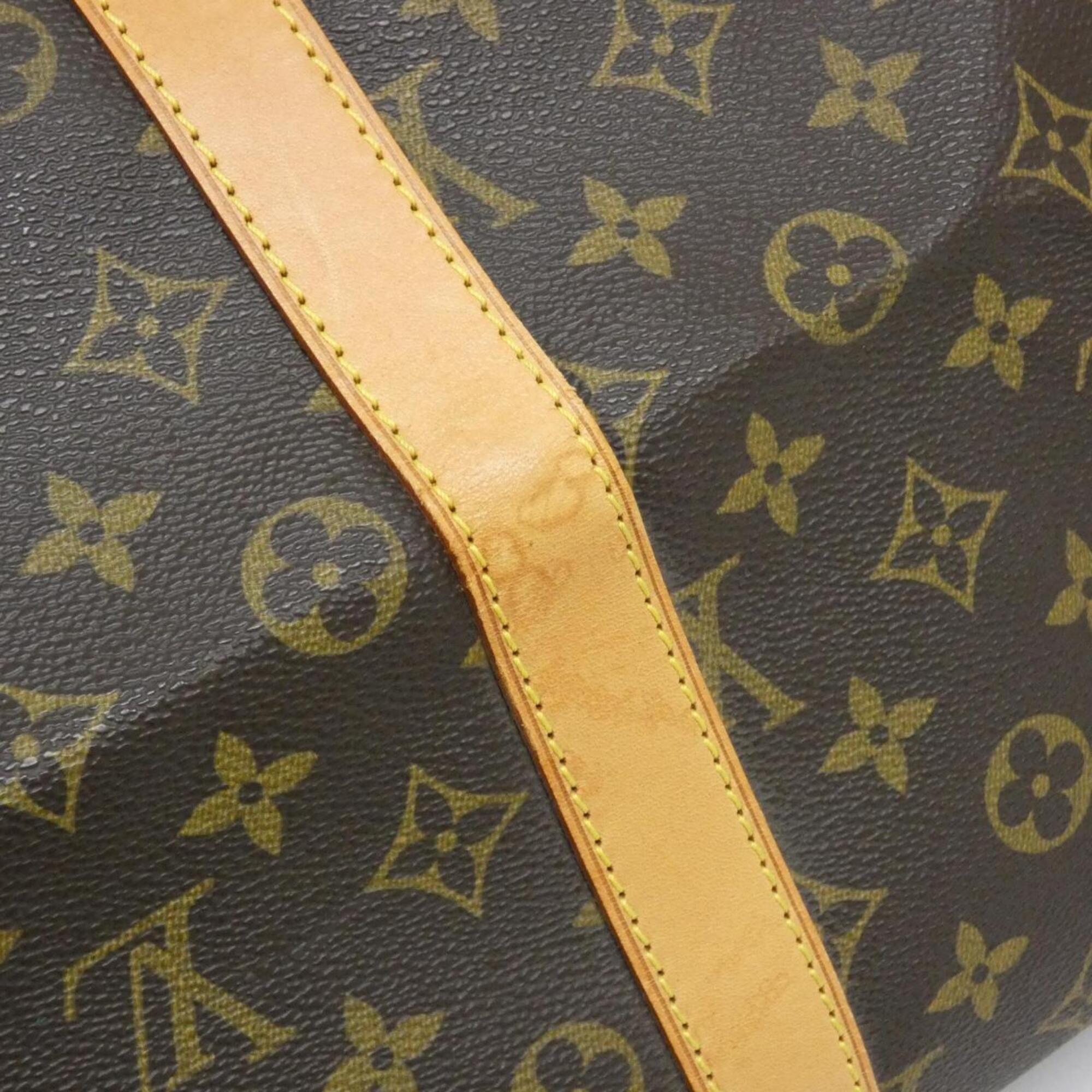 Louis Vuitton Brown Coated Canvas Boston Bag (Pre-Owned)