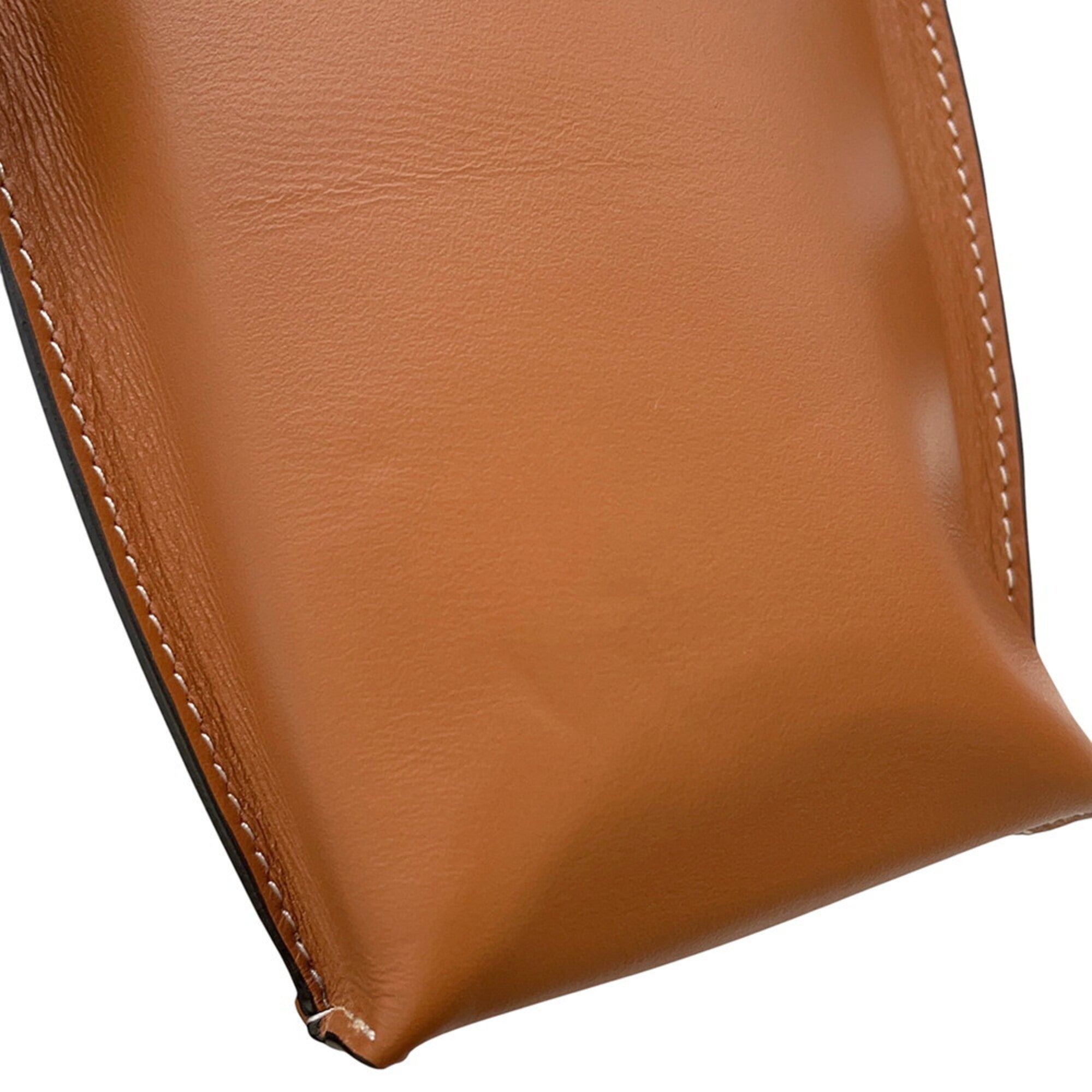 Loewe Brown Leather Handbag Shoulder Bag (Pre-Owned)