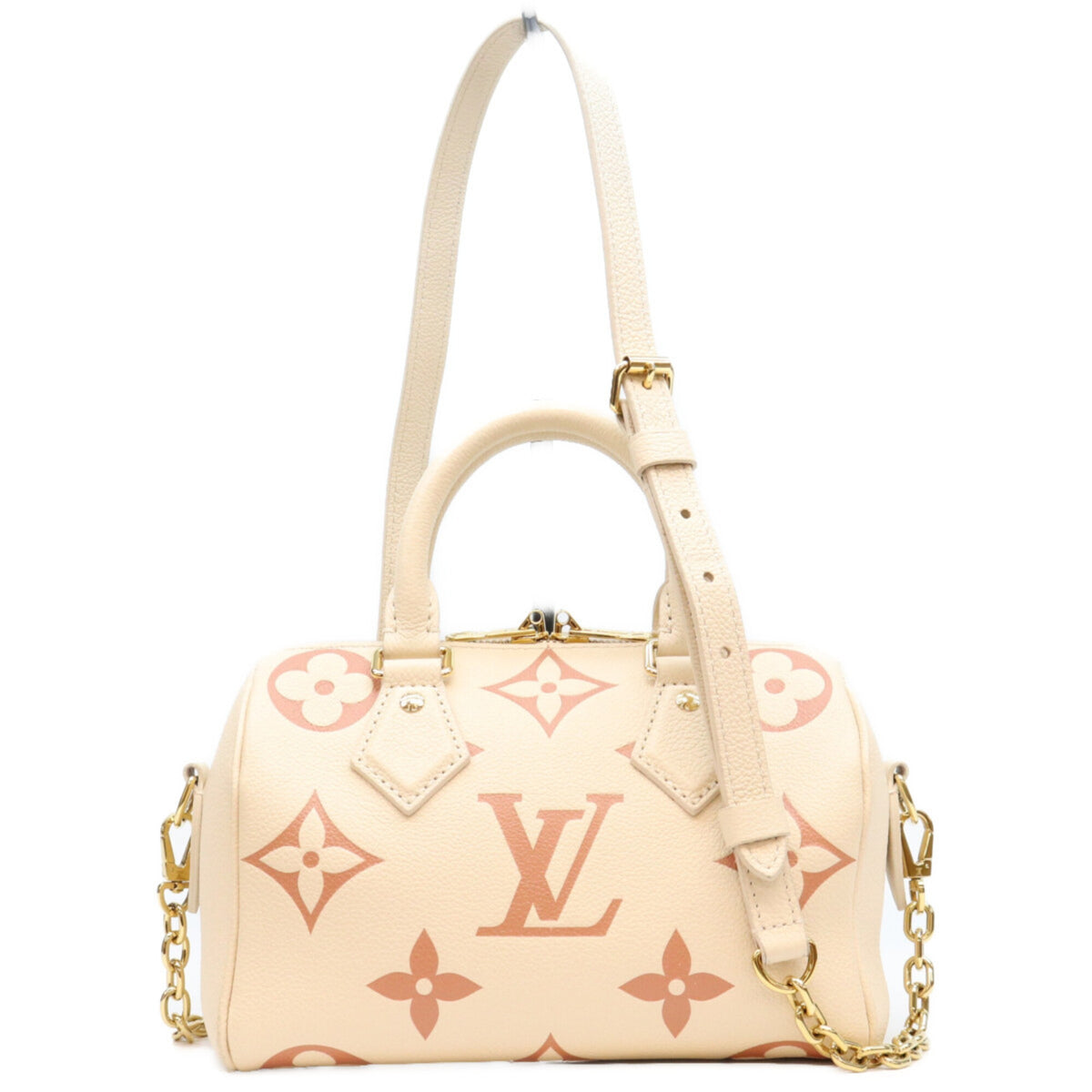 Louis Vuitton Beige Monogram Empreinte Boston Bag Shoulder Bag (Pre-Owned)