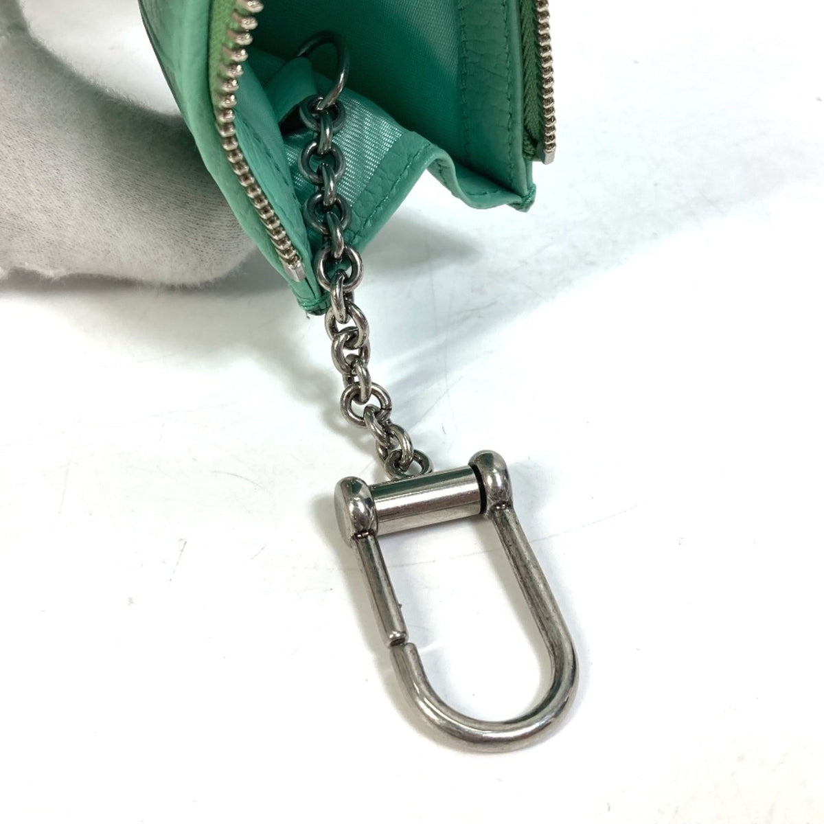 Gucci Green Leather Coin Purse/Coin Case (Pre-Owned)