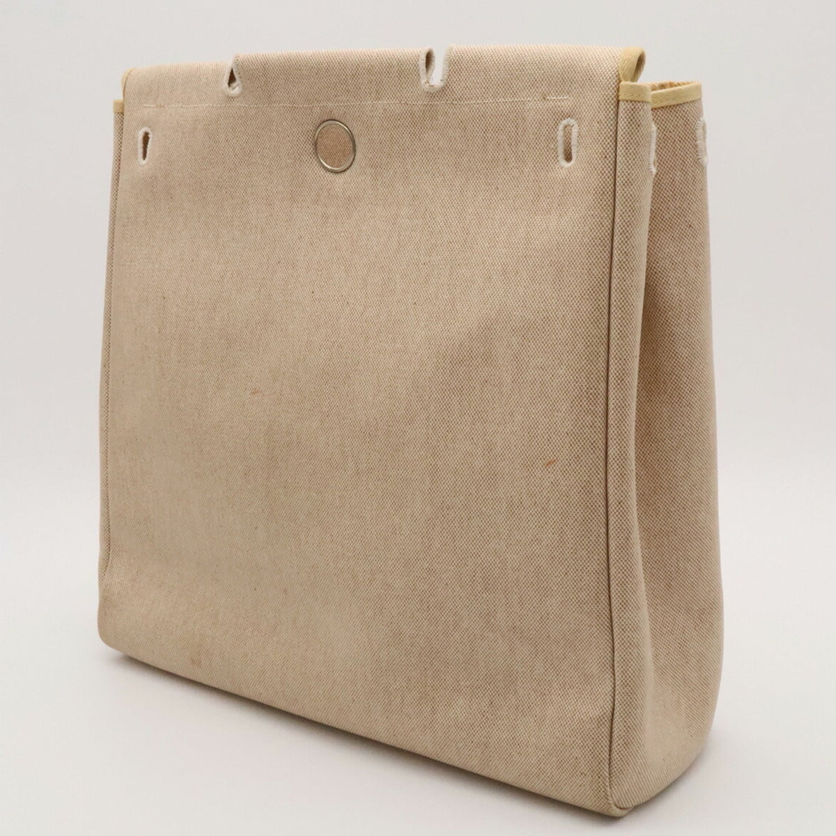 Hermes Brown Natural Toile H Handbag Shoulder Bag (Pre-Owned)