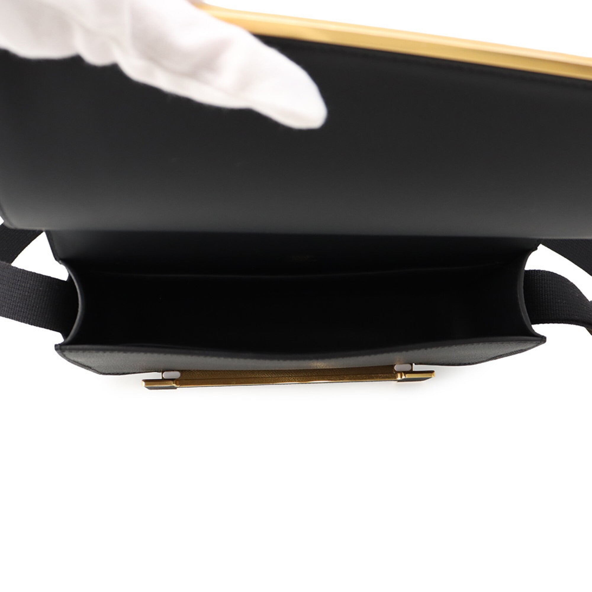 Hermes Black Epsom Leather Handbag Shoulder Bag (Pre-Owned)