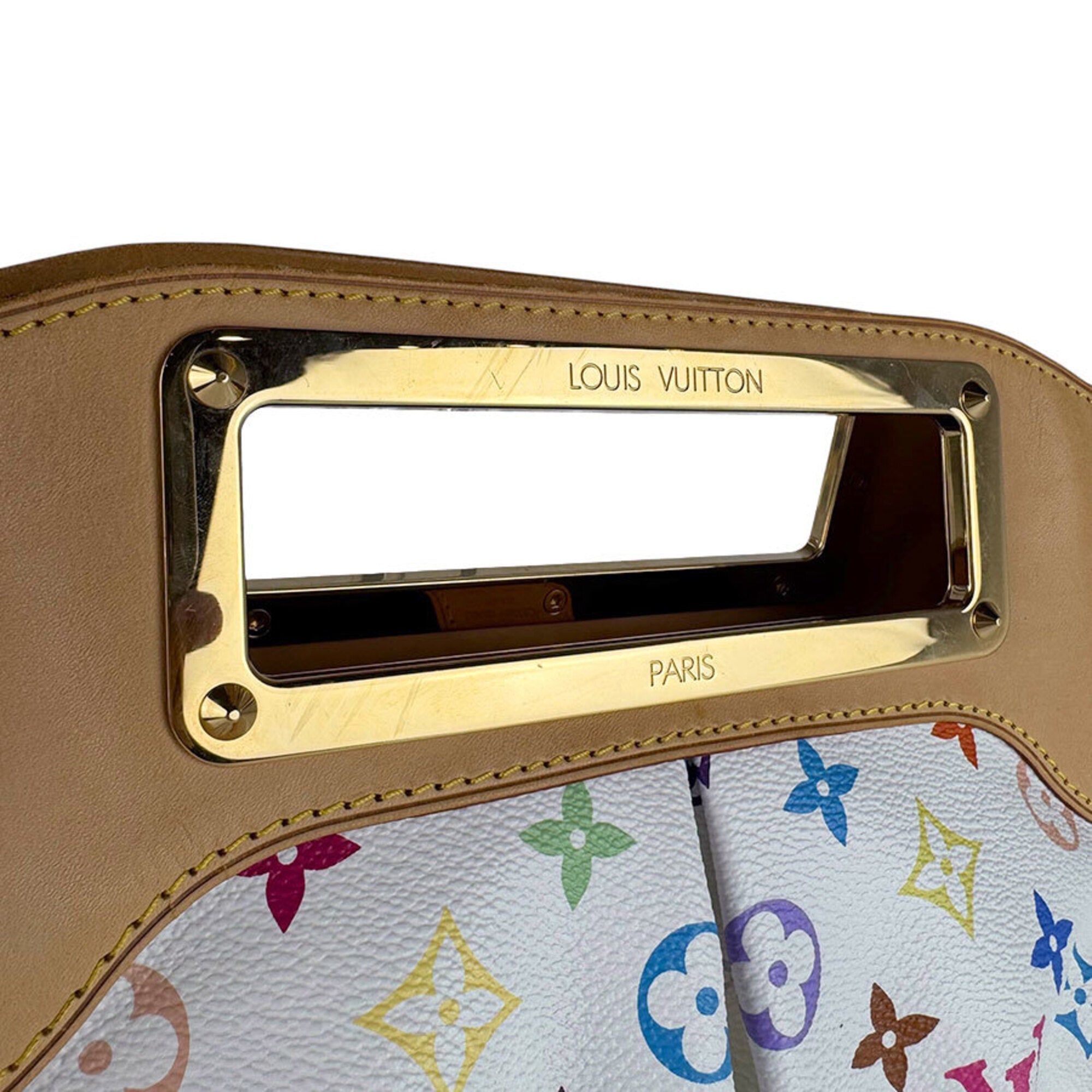 Louis Vuitton Blanc Multi-Color Monogram Multicolore Handbag Shoulder Bag (Pre-Owned)