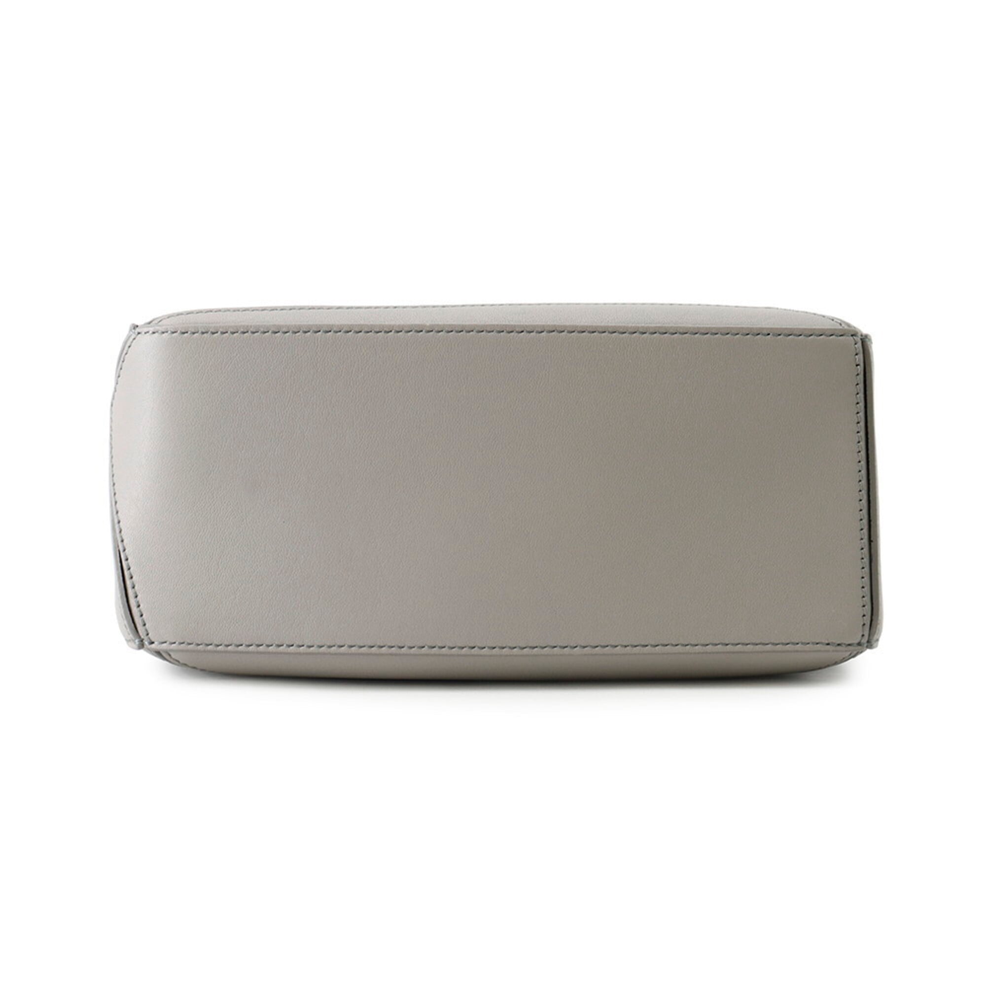 Loewe Puzzle Gray Leather Handbag Shoulder Bag (Pre-Owned)