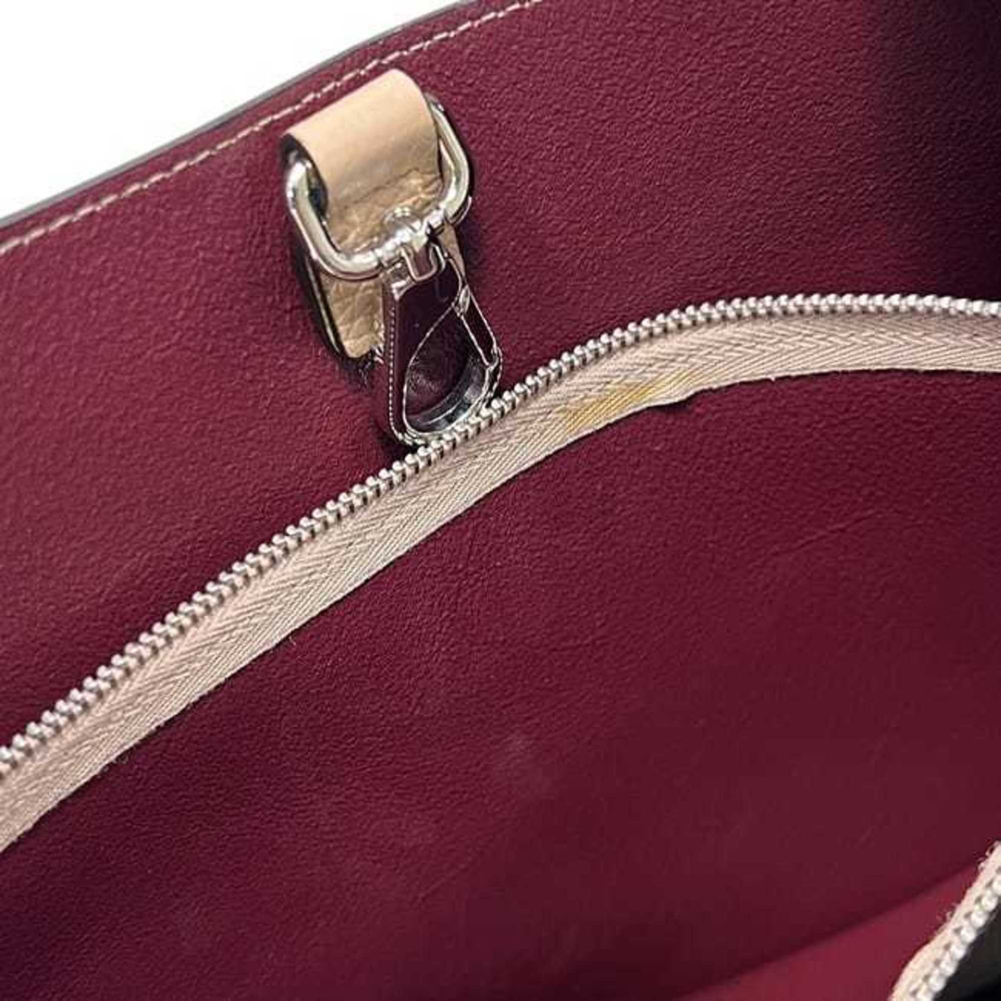 Tod's Beige Leather Tote Bag (Pre-Owned)