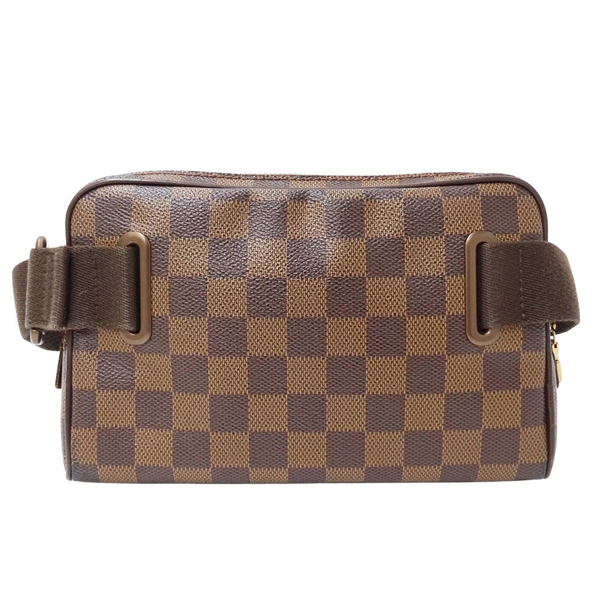 Louis Vuitton Brown Galle Damier Canvas Shoulder Bag Sling Bag (Pre-Owned)