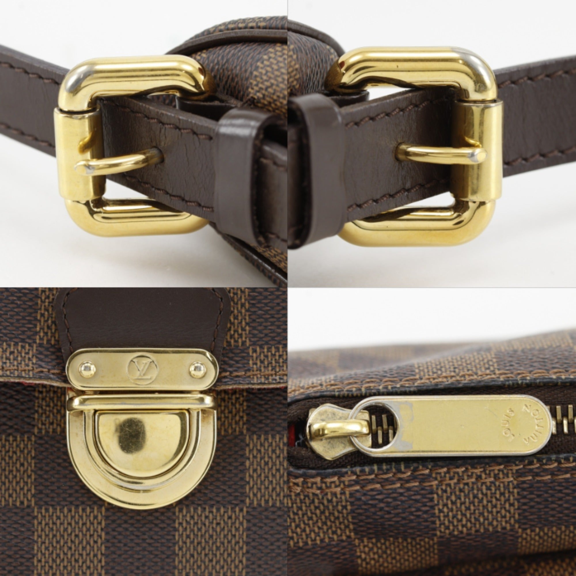 Louis Vuitton Damier Brown Damier Canvas Shoulder Bag (Pre-Owned)