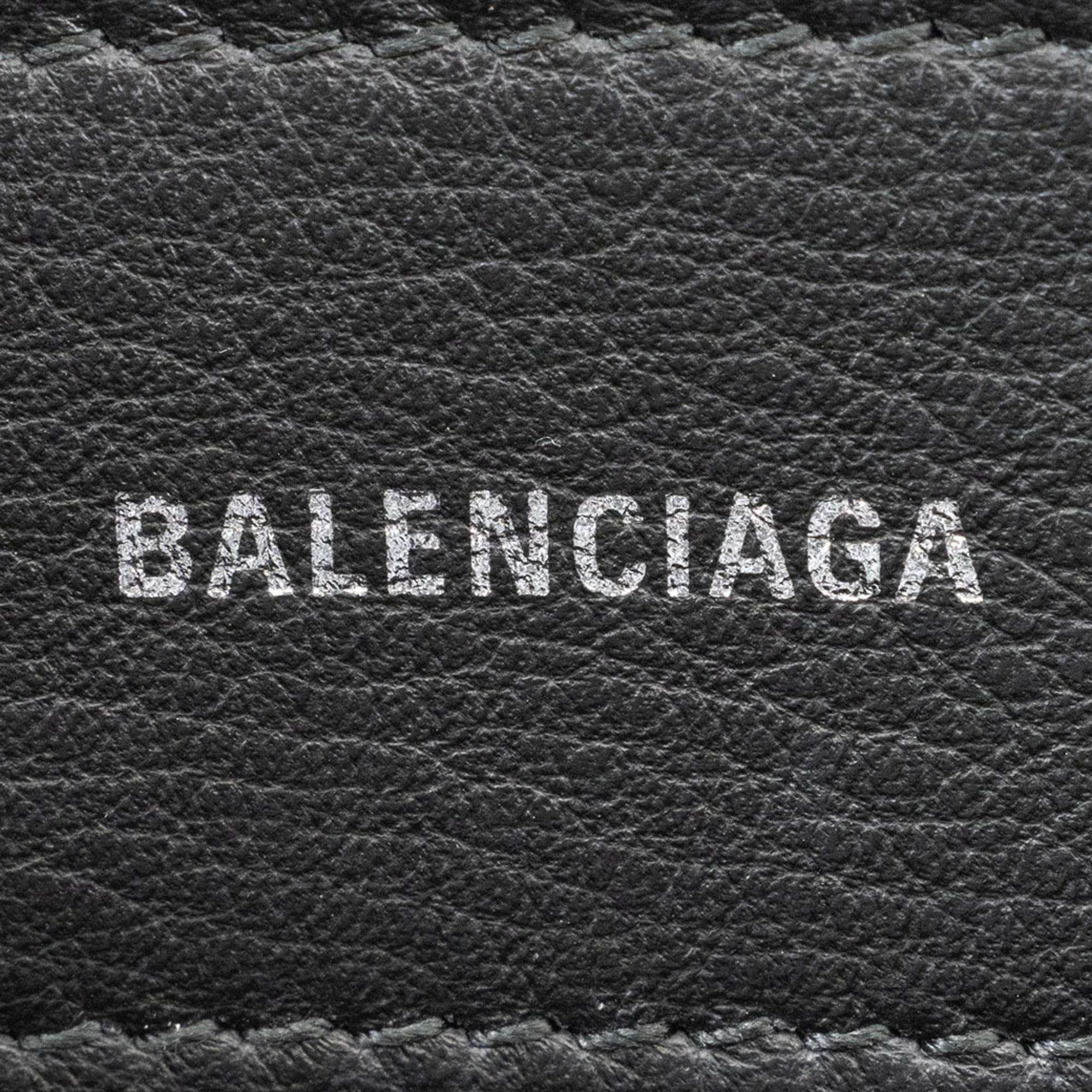 Balenciaga White Leather Shoulder Bag Tote Bag (Pre-Owned)
