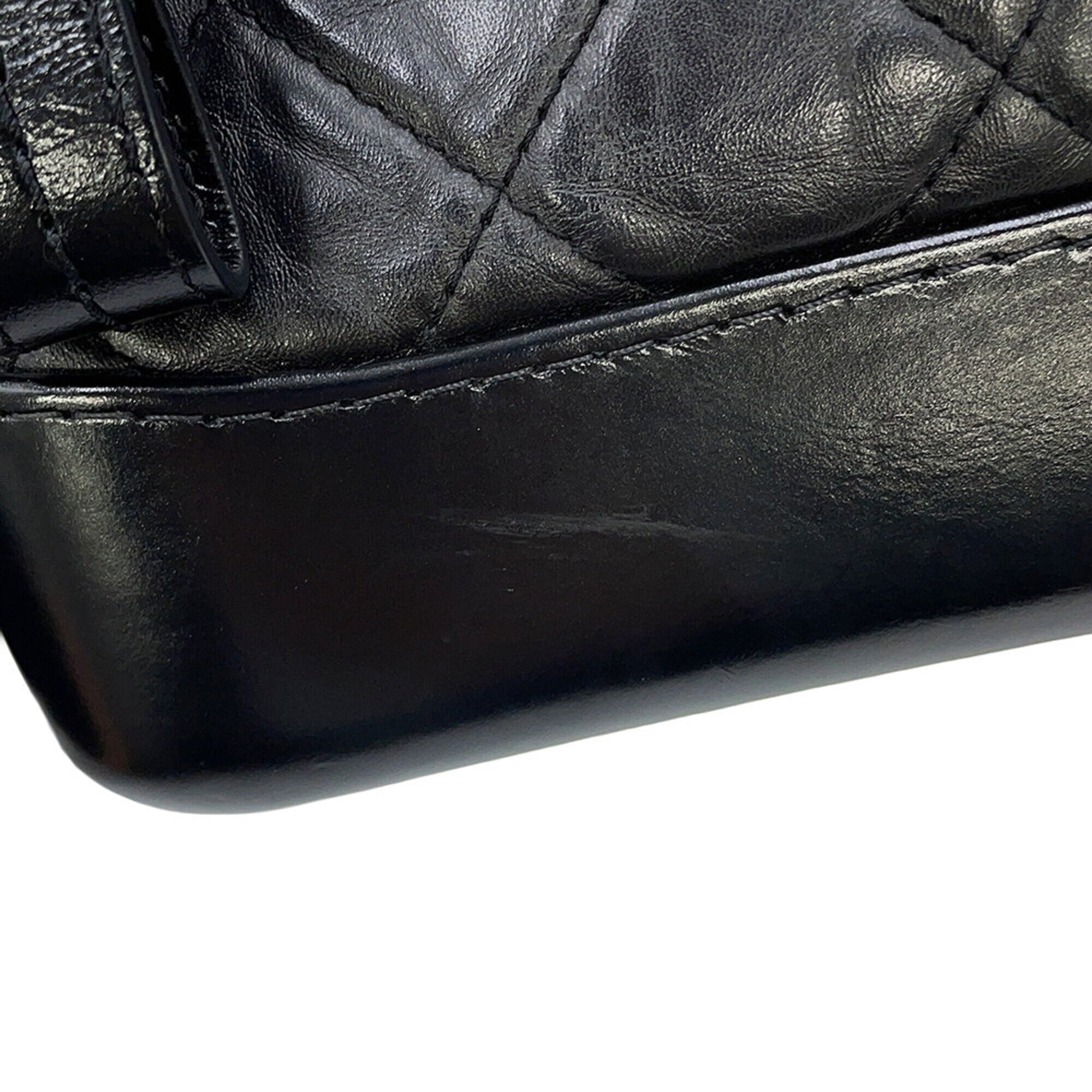 Chanel Gabriel Black Handbag Shoulder Bag (Pre-Owned)