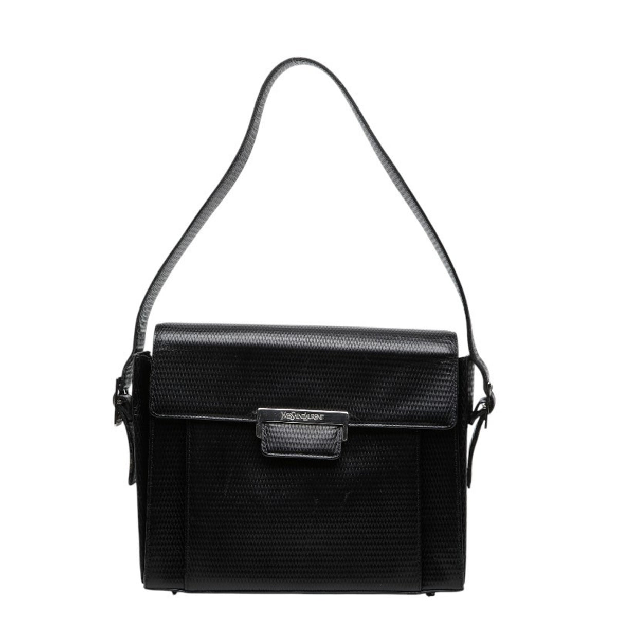Saint Laurent Black Leather Shoulder Bag (Pre-Owned)